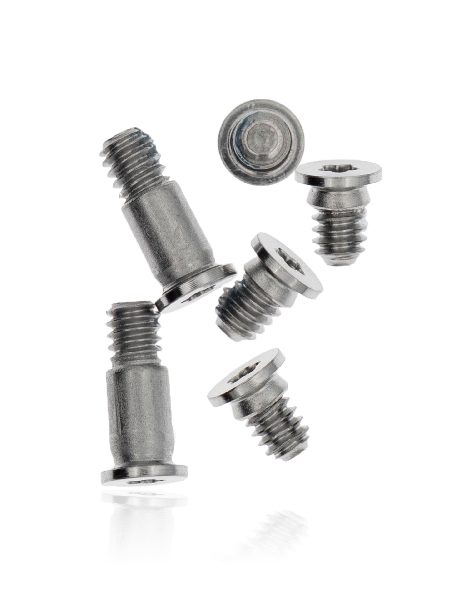 SILVER BOTTOM CASE SCREWS (PENTALOBE P5) FOR MACBOOK PRO 13" W/ TOUCH BAR / PRO 16" A1706 / A1989 / A2289 / A2251 / A2141 (LATE 2016 TO 2020)