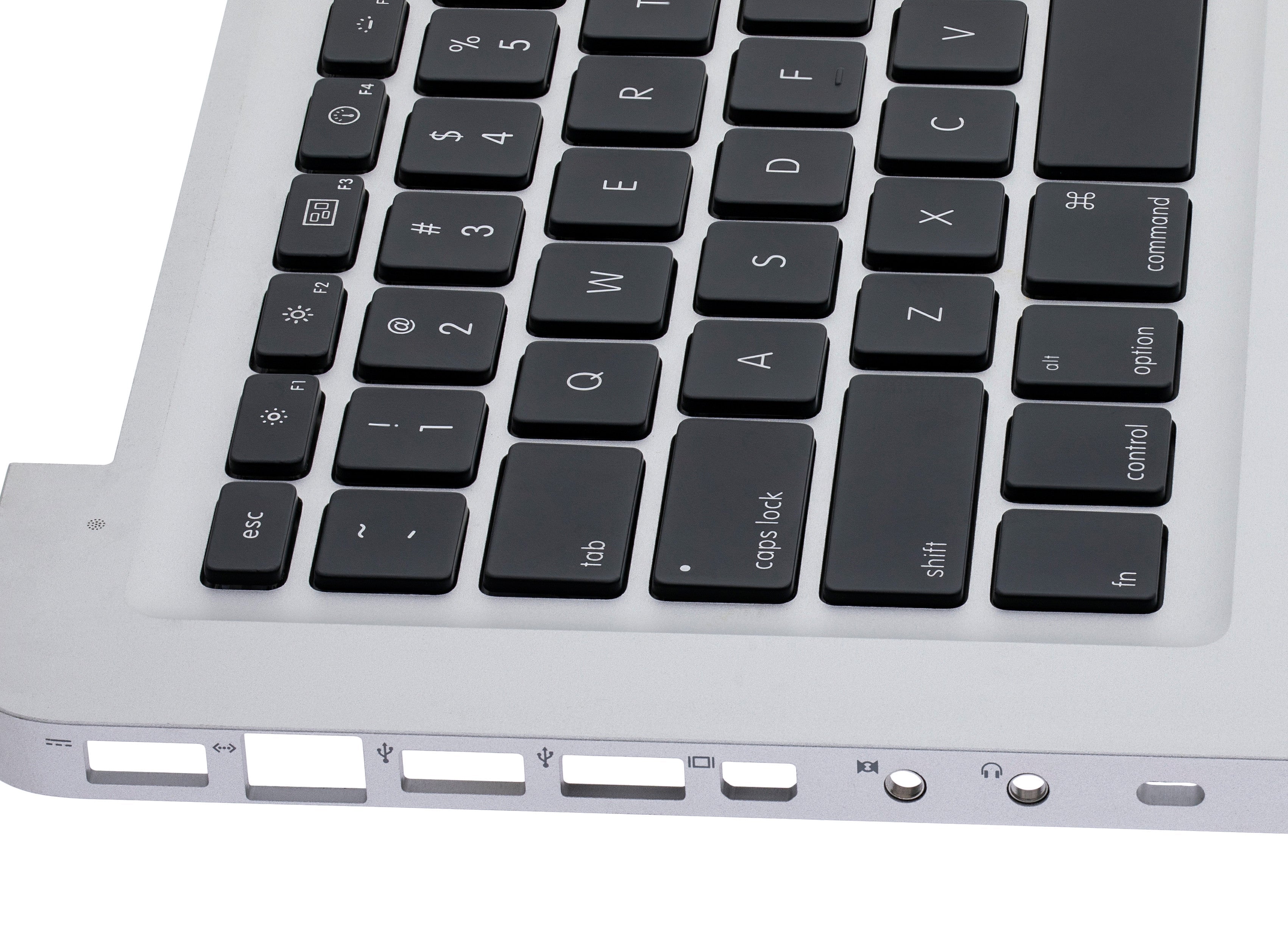 TOP CASE WITH KEYBOARD (US ENGLISH) FOR MACBOOK UNIBODY 13" A1278 (LATE 2008) (USED OEM PULL: COSMETIC GRADE: NEW)