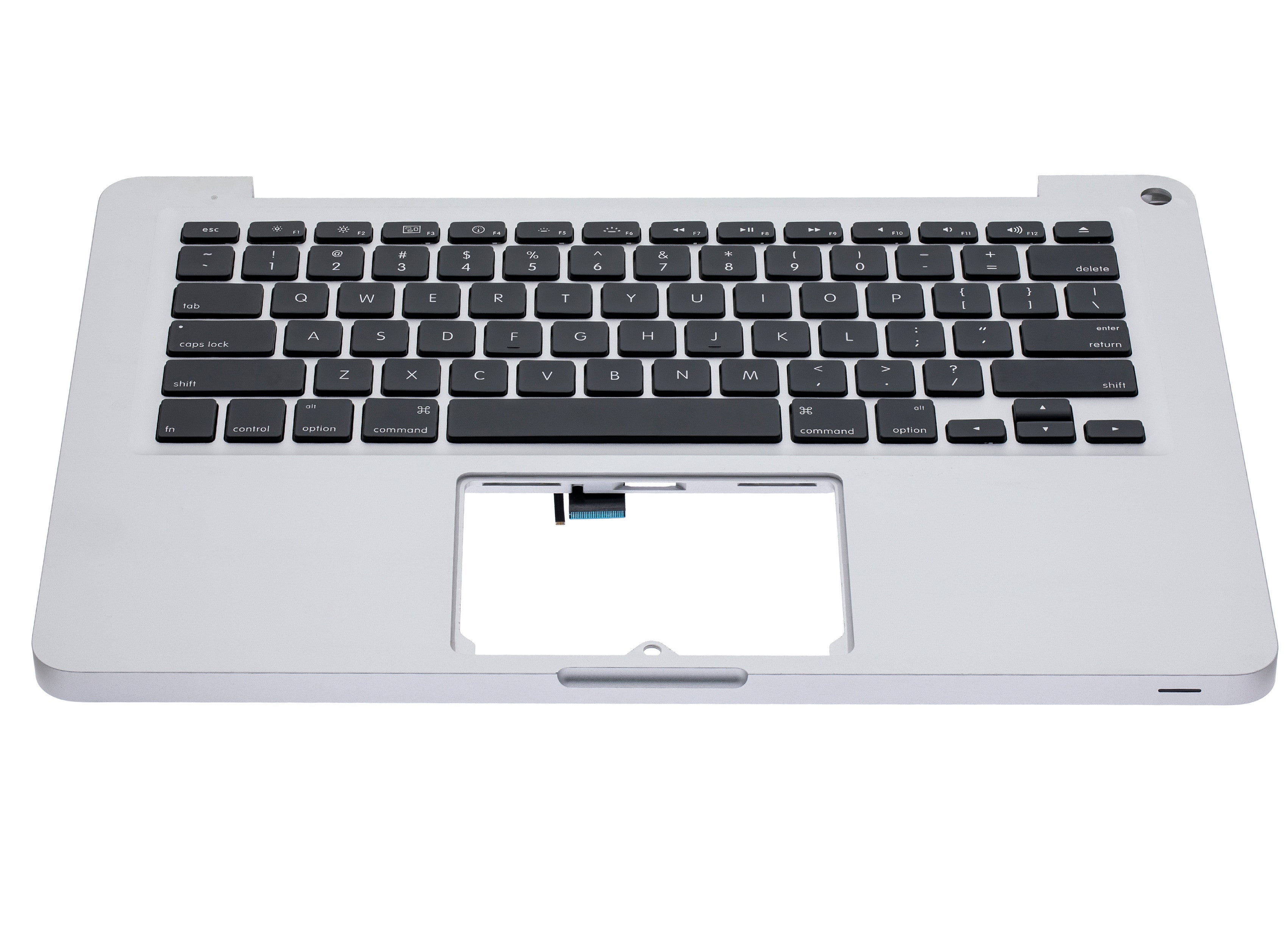 TOP CASE WITH KEYBOARD (US ENGLISH) FOR MACBOOK UNIBODY 13" A1278 (LATE 2008) (USED OEM PULL: COSMETIC GRADE: NEW)