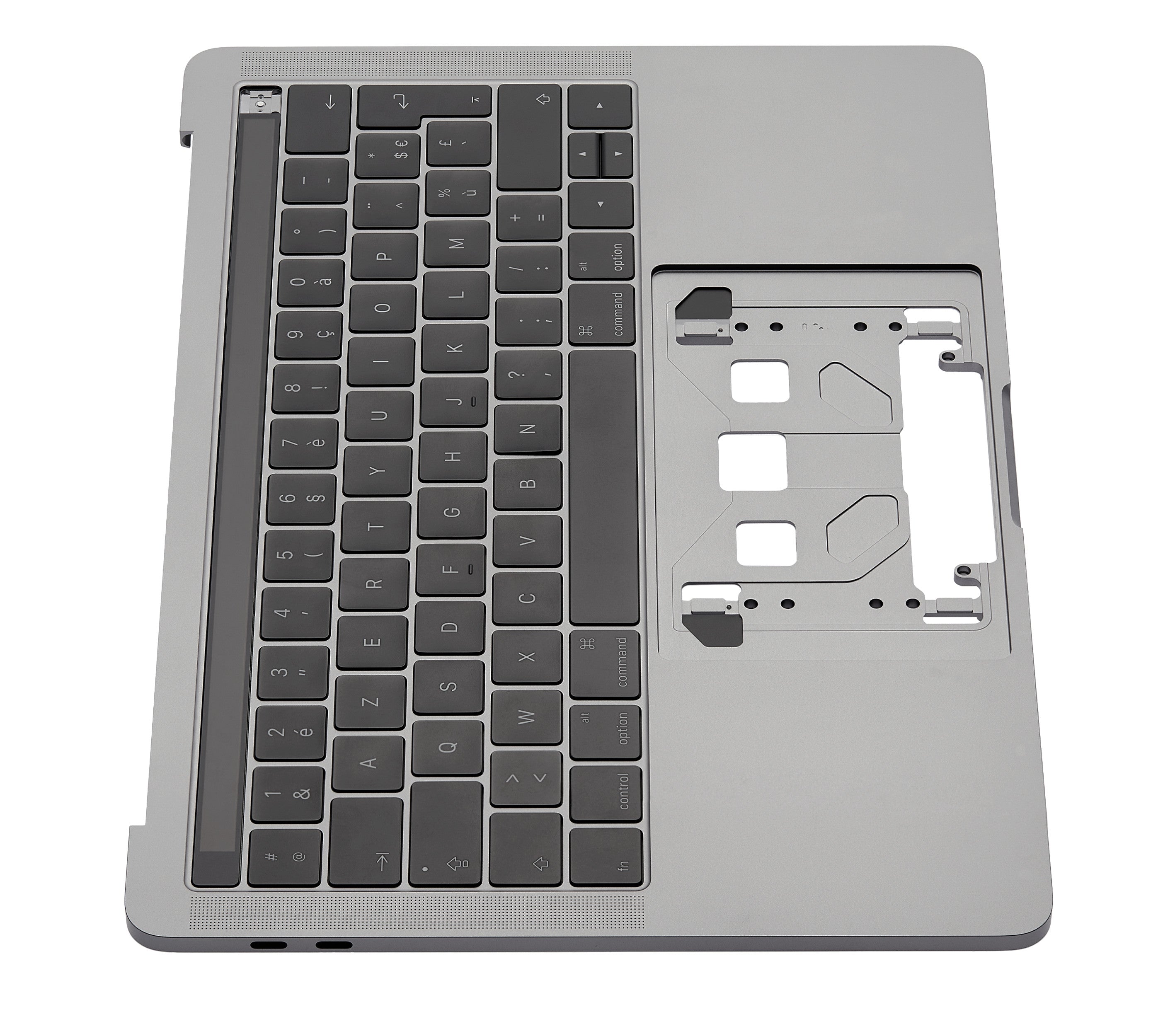 SPACE GREY TOP CASE WITH KEYBOARD (FRENCH) FOR MACBOOK PRO 13" W/ TOUCH BAR A1707 (LATE 2016 / MID 2017)