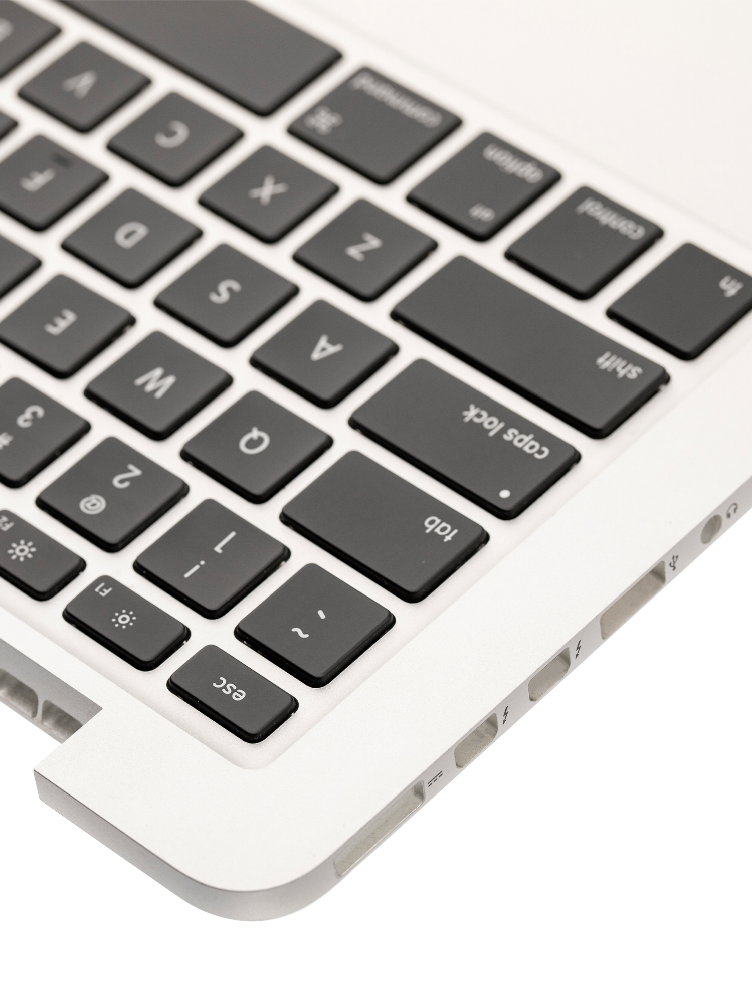 TOP CASE WITH KEYBOARD (US ENGLISH) FOR MACBOOK PRO 13" RETINA A1502 (LATE 2013 / MID 2014) (USED OEM PULL: COSMETIC GRADE: NEW)