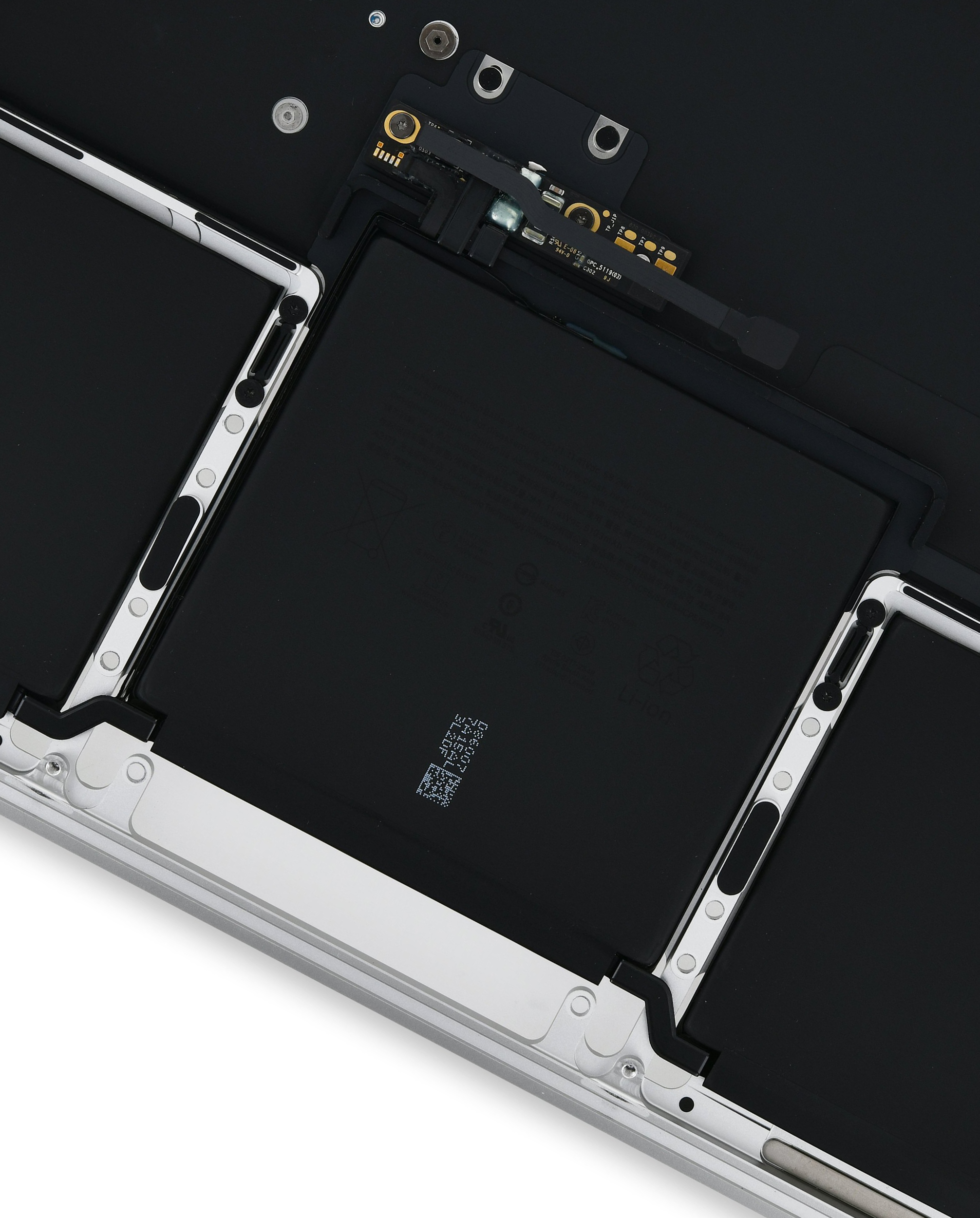 SILVER TOP CASE ASSEMBLY WITH KEYBOARD AND BATTERY FOR MACBOOK PRO 13" M1 A2338 (LATE 2020)