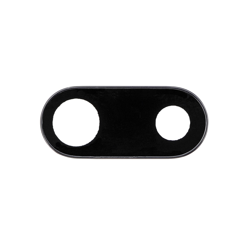 BLACK REAR CAMERA HOLDER WITH LENS FOR IPHONE 7 PLUS