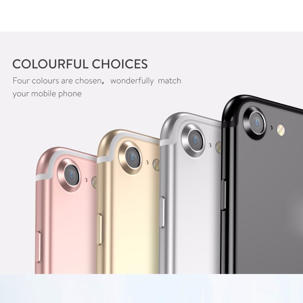 LUXURY METAL REAR CAMERA LENS PROTECTIVE RING COVER FOR IPHONE 7