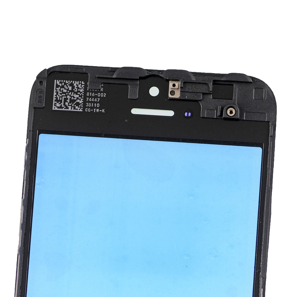 BLACK FRONT GLASS WITH COLD PRESSED FRAME FOR IPHONE 5