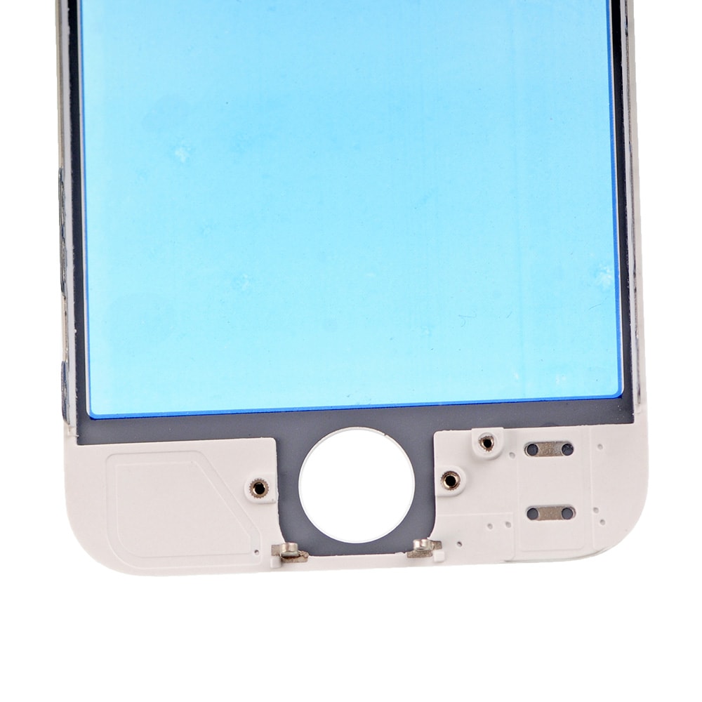 WHITE FRONT GLASS WITH COLD PRESSED FRAME FOR IPHONE 5