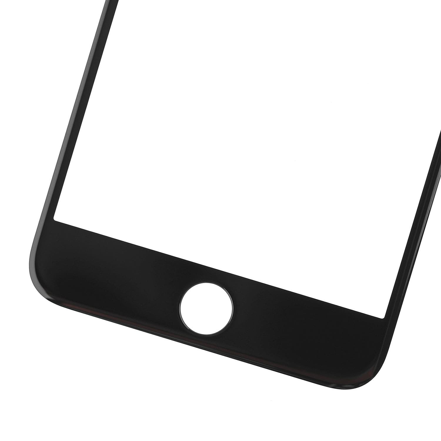 BLACK FRONT GLASS LENS FOR IPHONE 8 PLUS