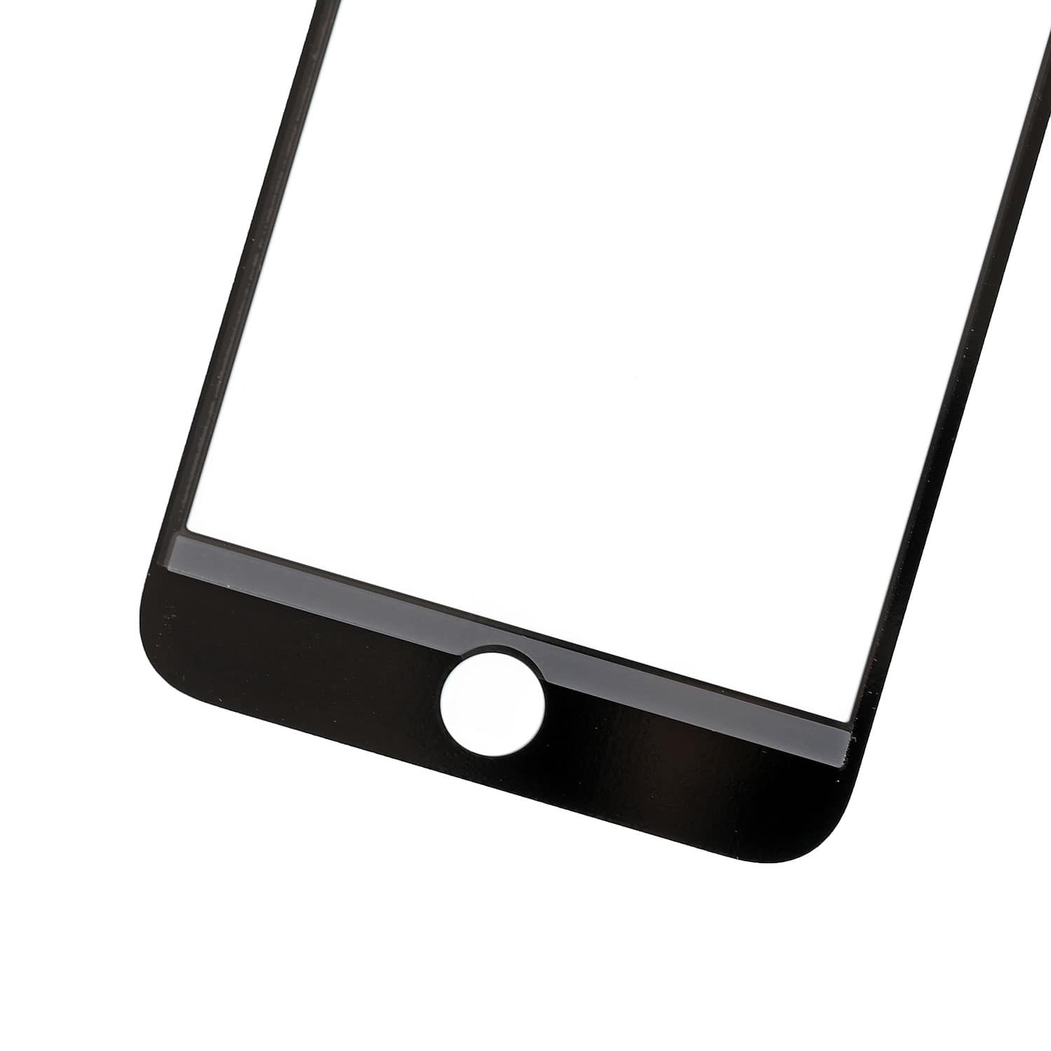 BLACK FRONT GLASS LENS FOR IPHONE 8 PLUS