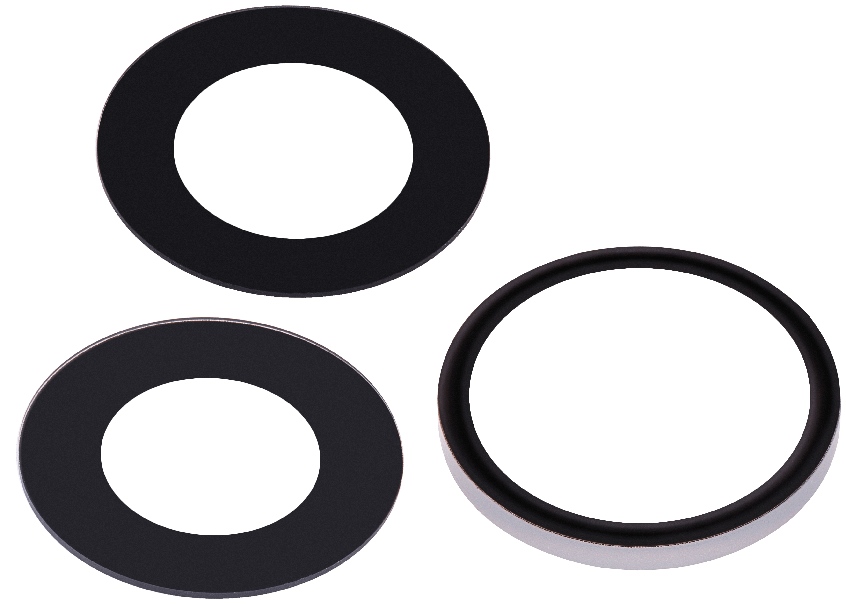 Back Camera Lens (Glass Only) With Adhesive Compatible For iPhone 15 Pro Max (3 Piece Set) (Aftermarket Plus)