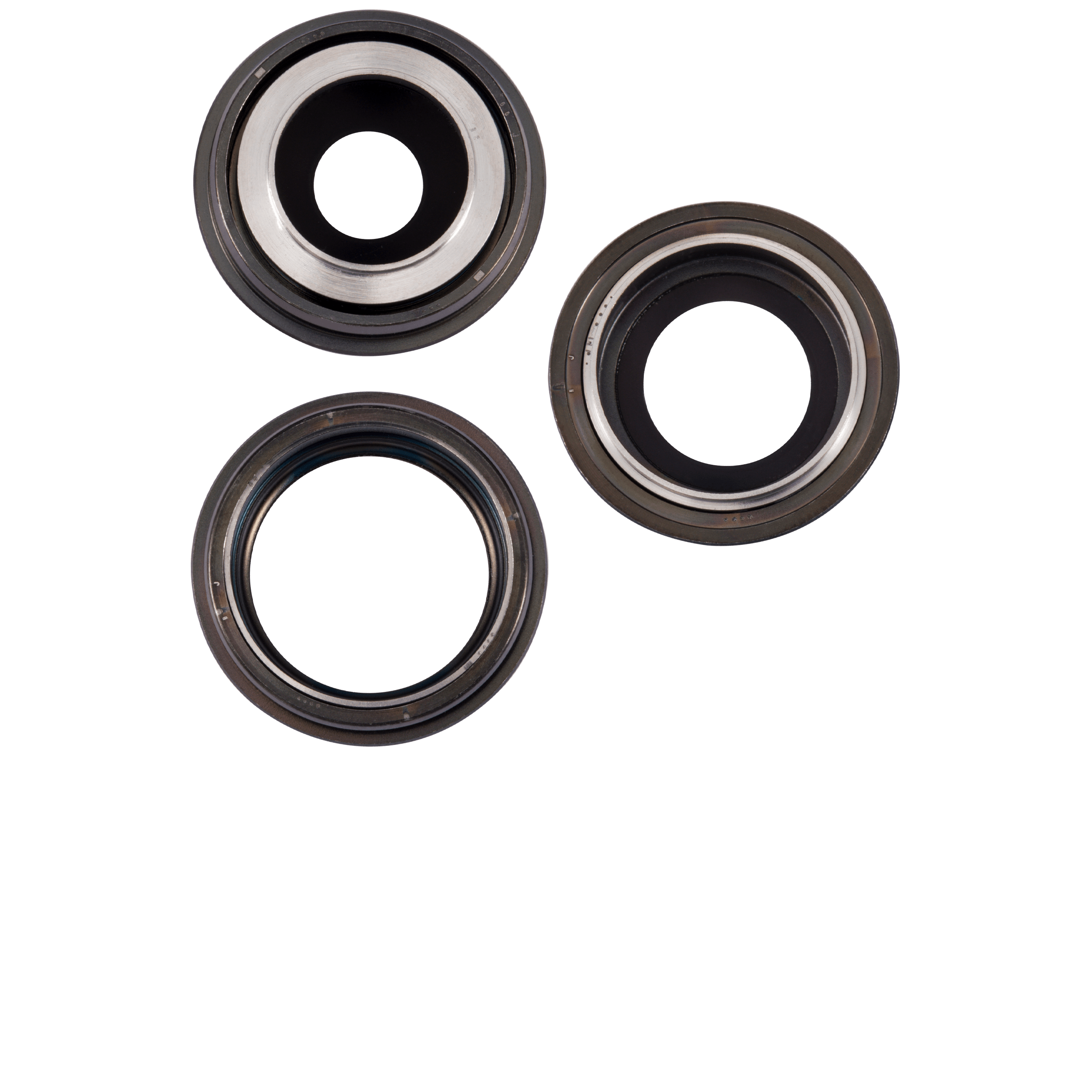 Back Camera Lens With Bracket & Bezel Compatible For iPhone 15 Pro (3 Piece Set) (Premium) (Blue Titanium)