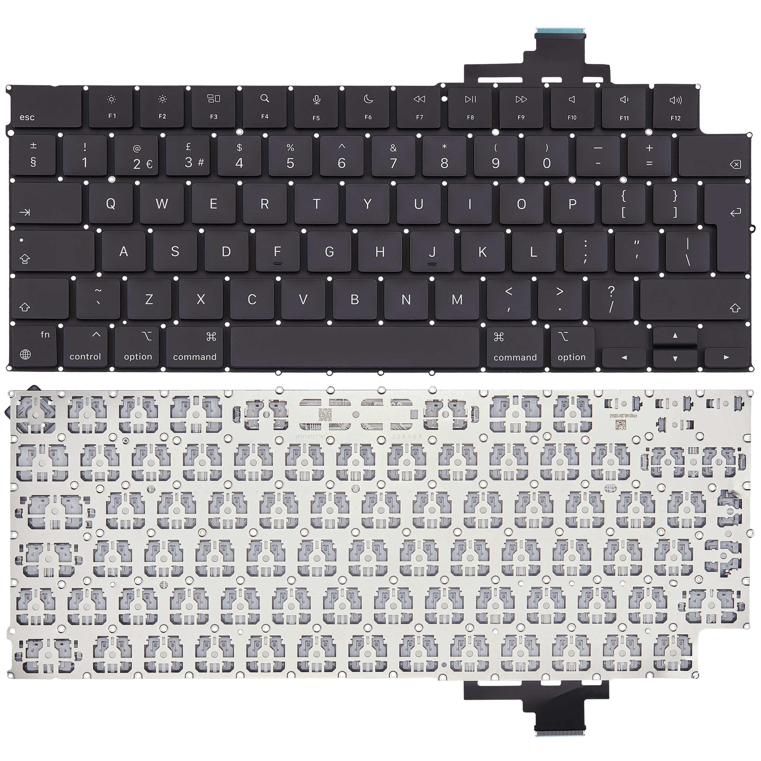 Keyboard W/ Backlight & Screws Compatible For MacBook Air 15" (A2681 / Mid 2022 / A2941 / Mid 2023 / A3113 / Mid 2024 / A3114 / Mid 2024) (UK English)