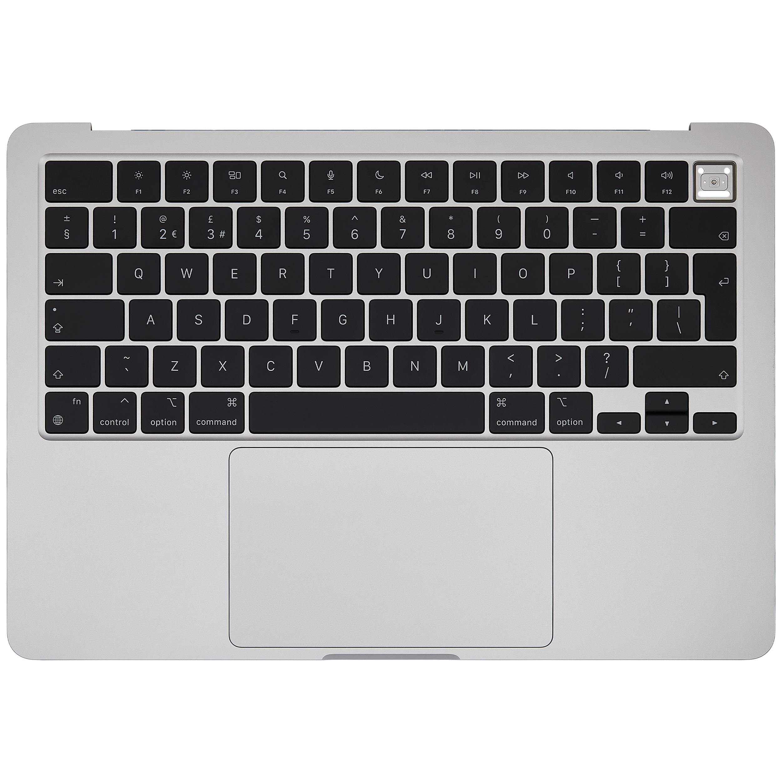 Top Case Assembly With Battery And Keyboard Compatible For MacBook Air 13" (A2681 / Mid 2022) (Silver) (UK Keyboard)