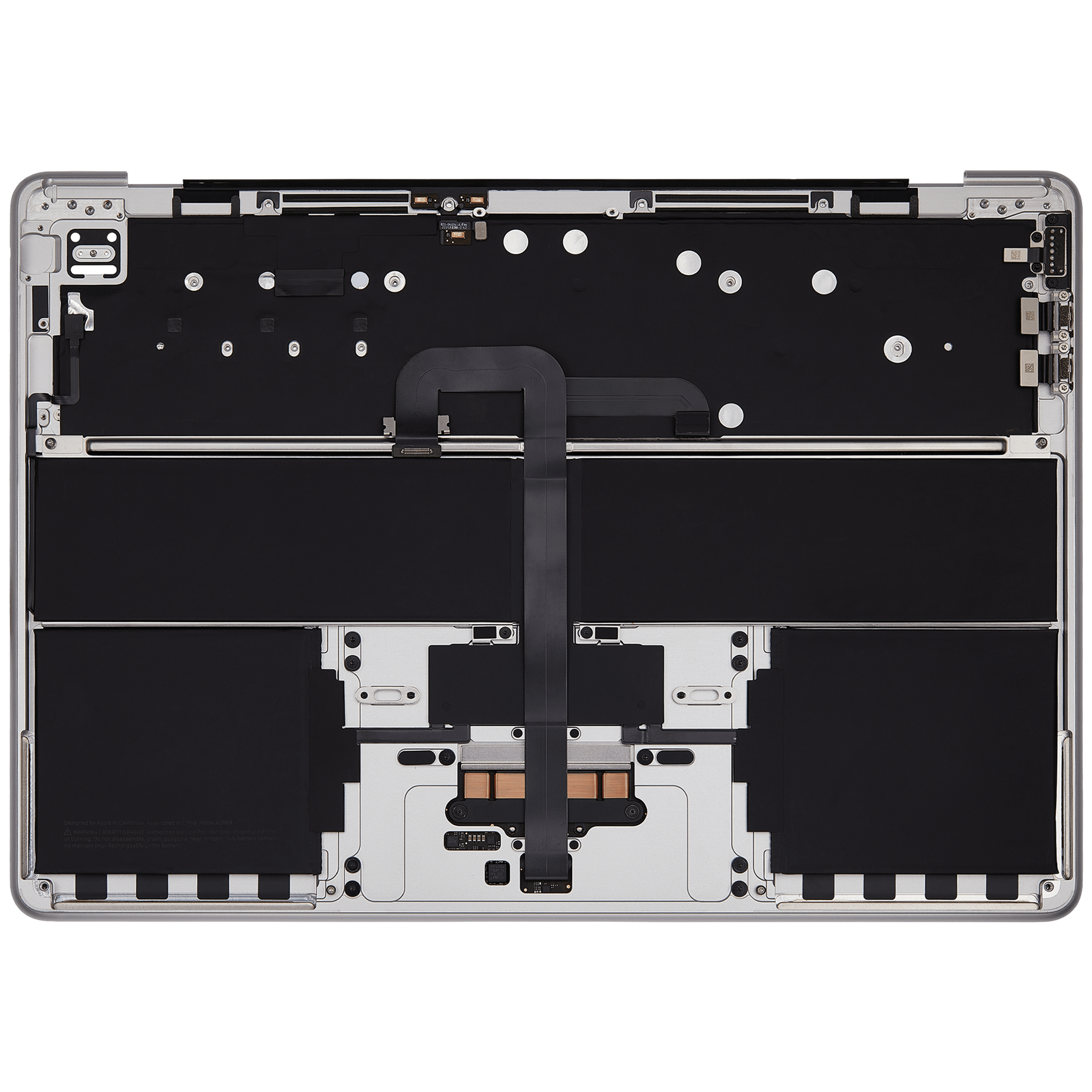 Top Case Assembly With Battery And Keyboard Compatible For MacBook Air 13" (A2681 / Mid 2022) (Silver) (UK Keyboard)