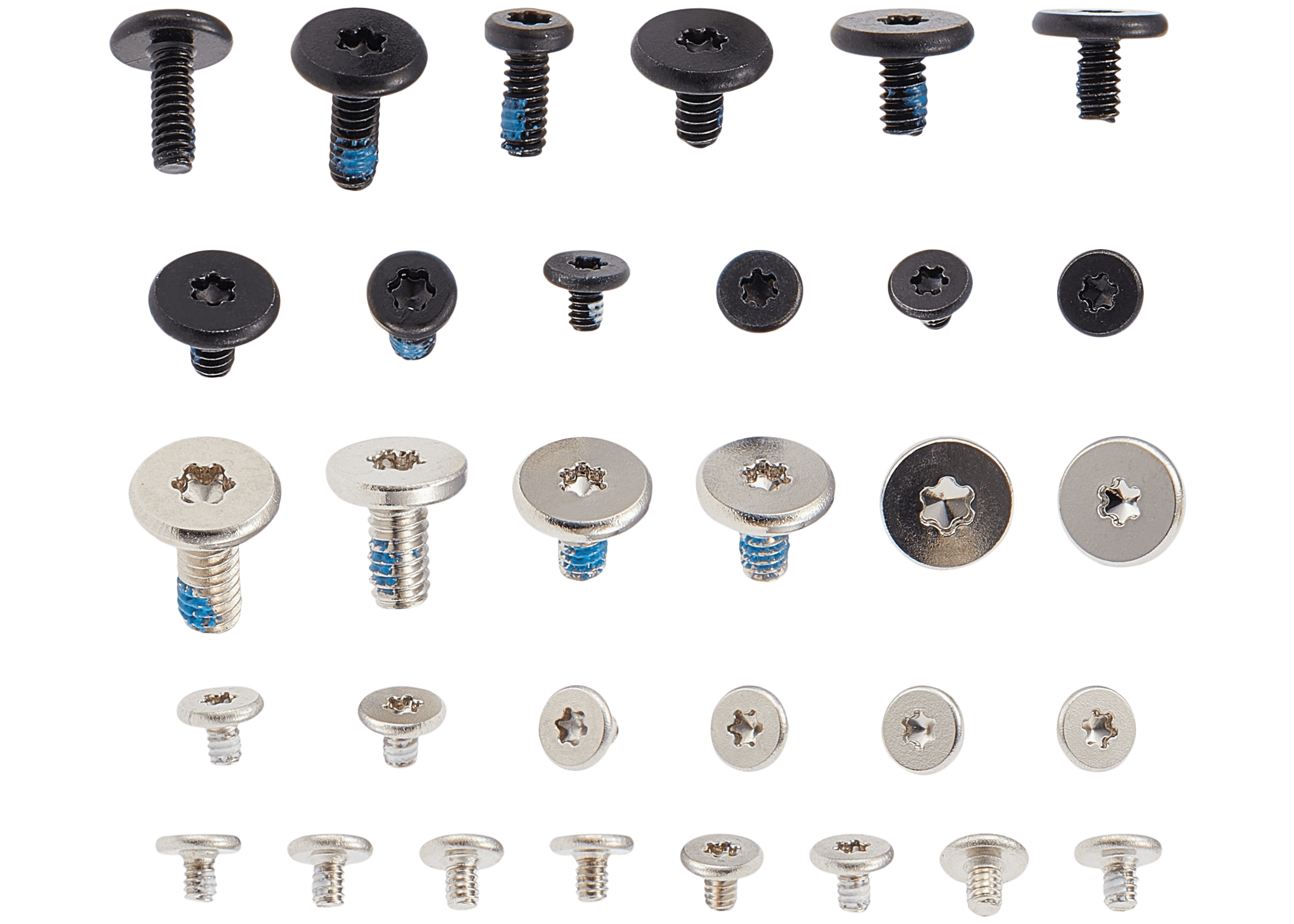 Full Set of Small Metal Brackets and Screws Compatible with MacBook Pro 14-inch A2992 (Late 2023)