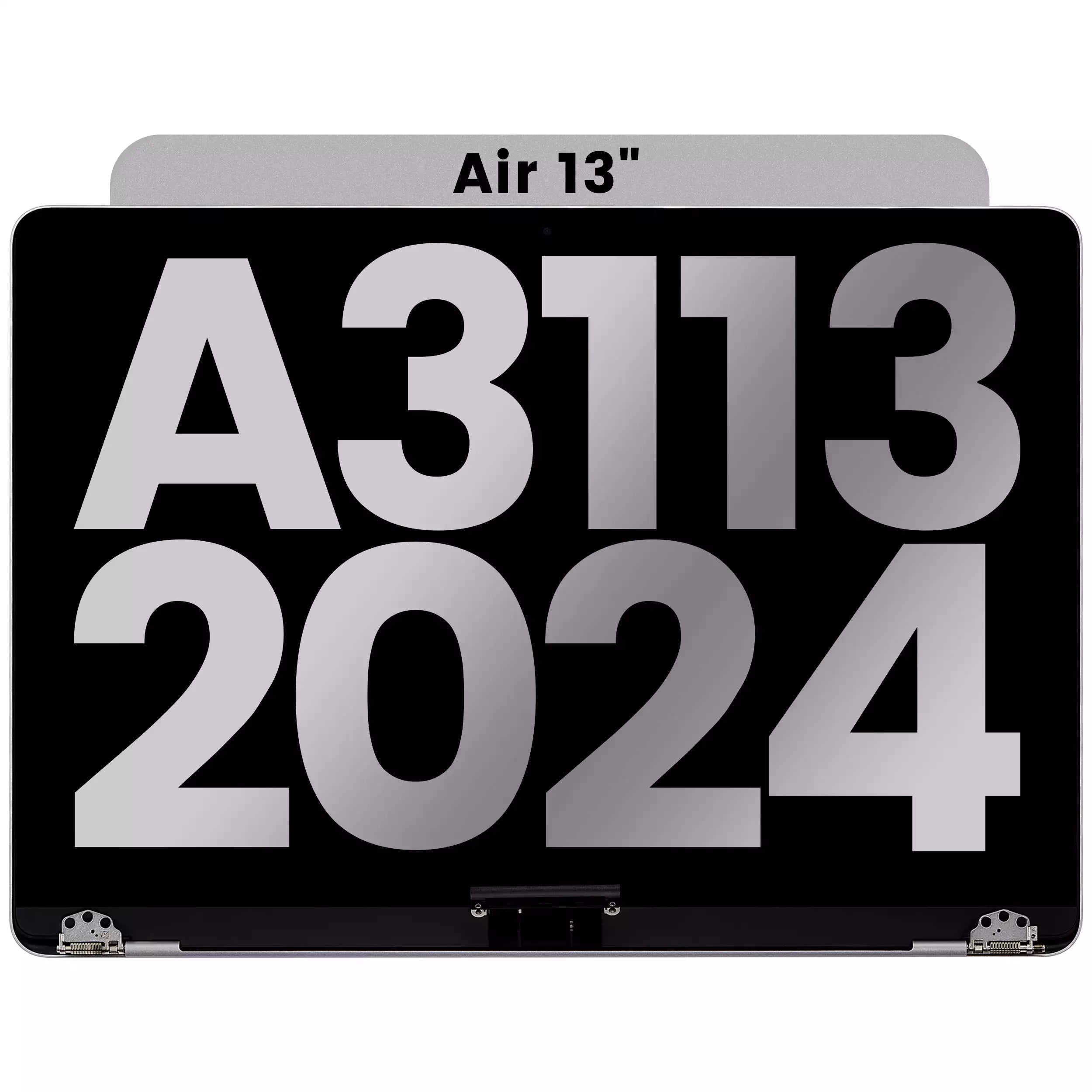 Complete LCD Display Assembly Compatible For MacBook Air 13" (A3113 / 2024) (Used OEM Pull: Grade A) (Space Gray)