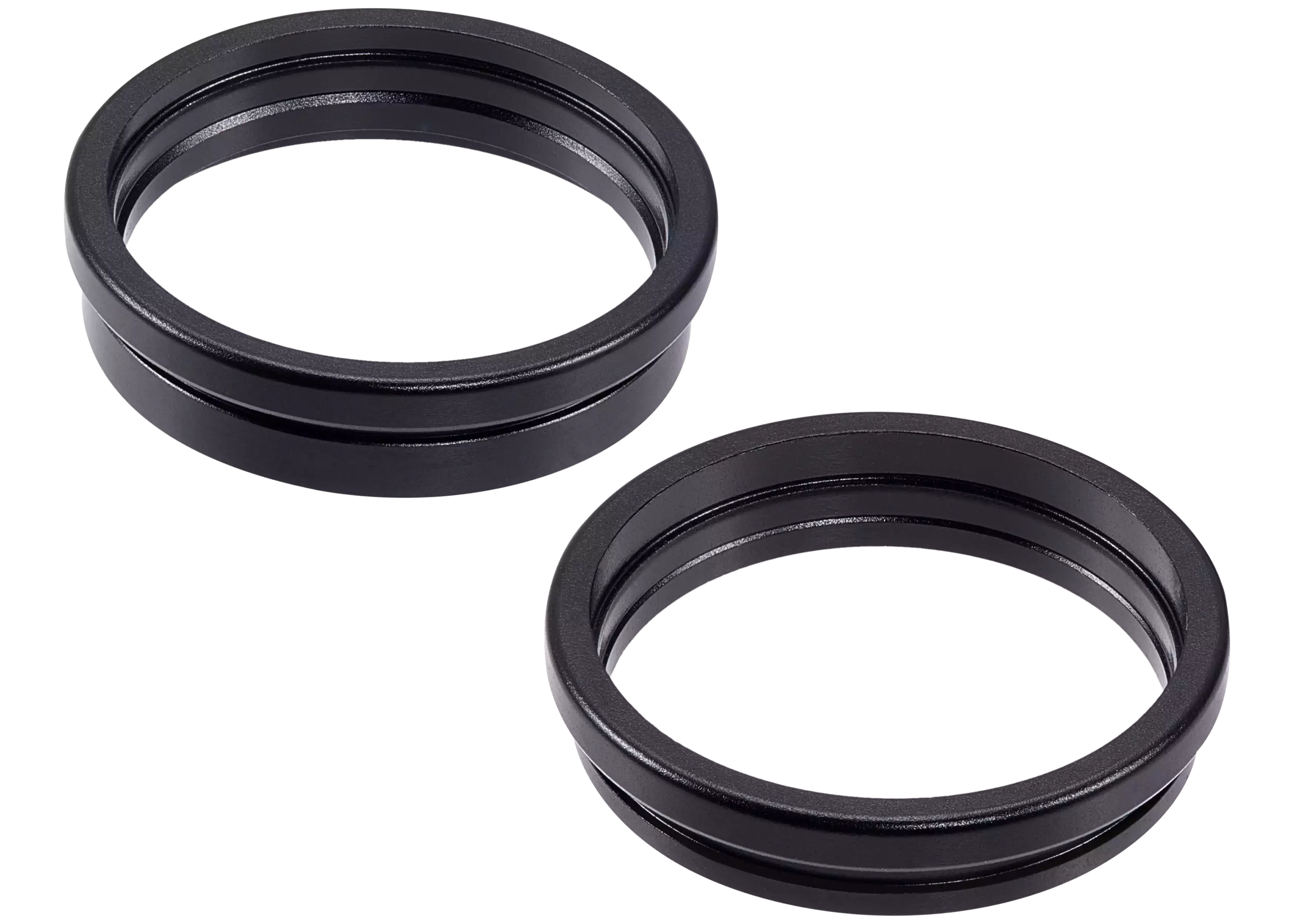 Back Camera Bezel Ring Only Compatible For iPhone 16 / 16 Plus (Black) (2 Piece Set)