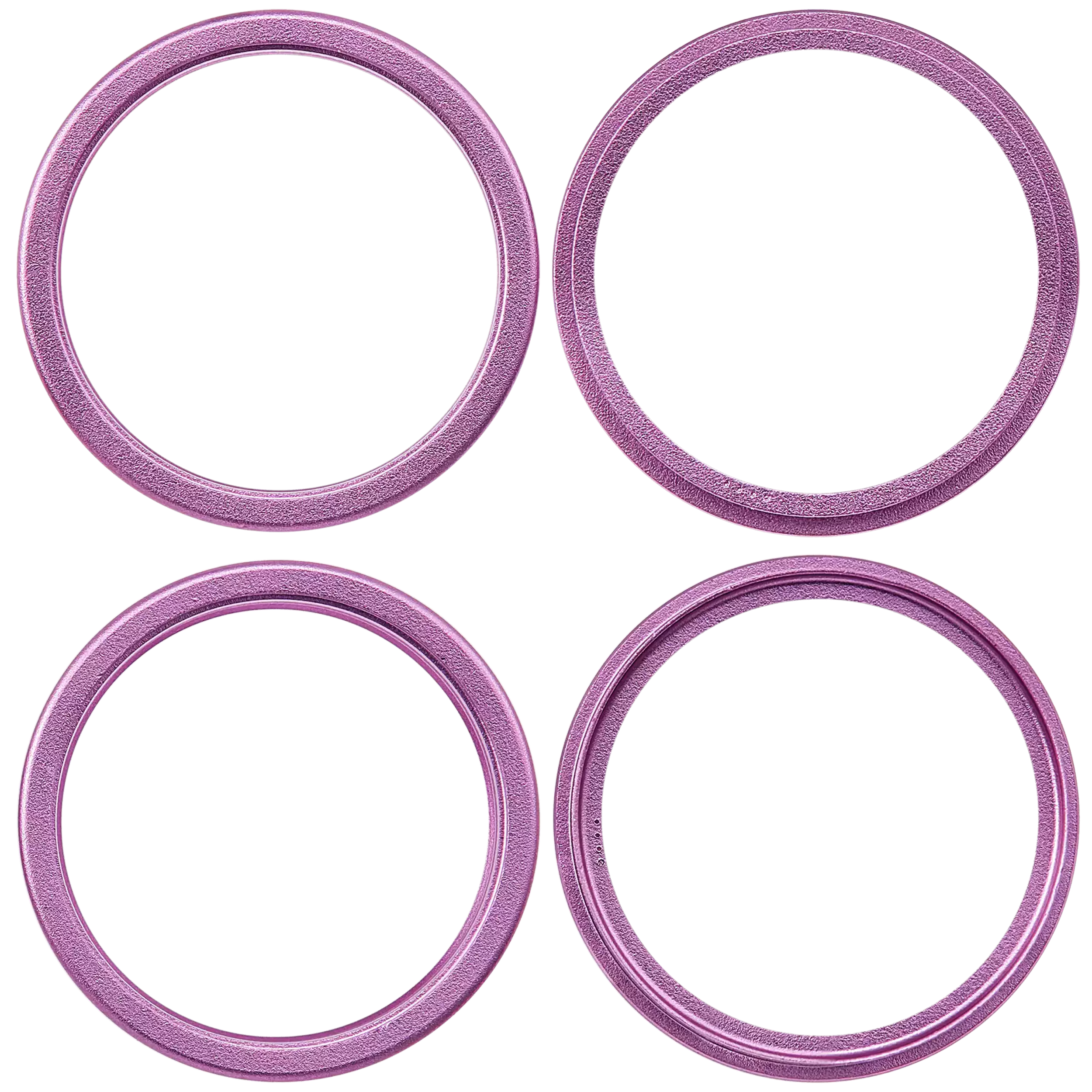 Back Camera Bezel Ring Only Compatible For iPhone 16 / 16 Plus (Pink) (2 Piece Set)