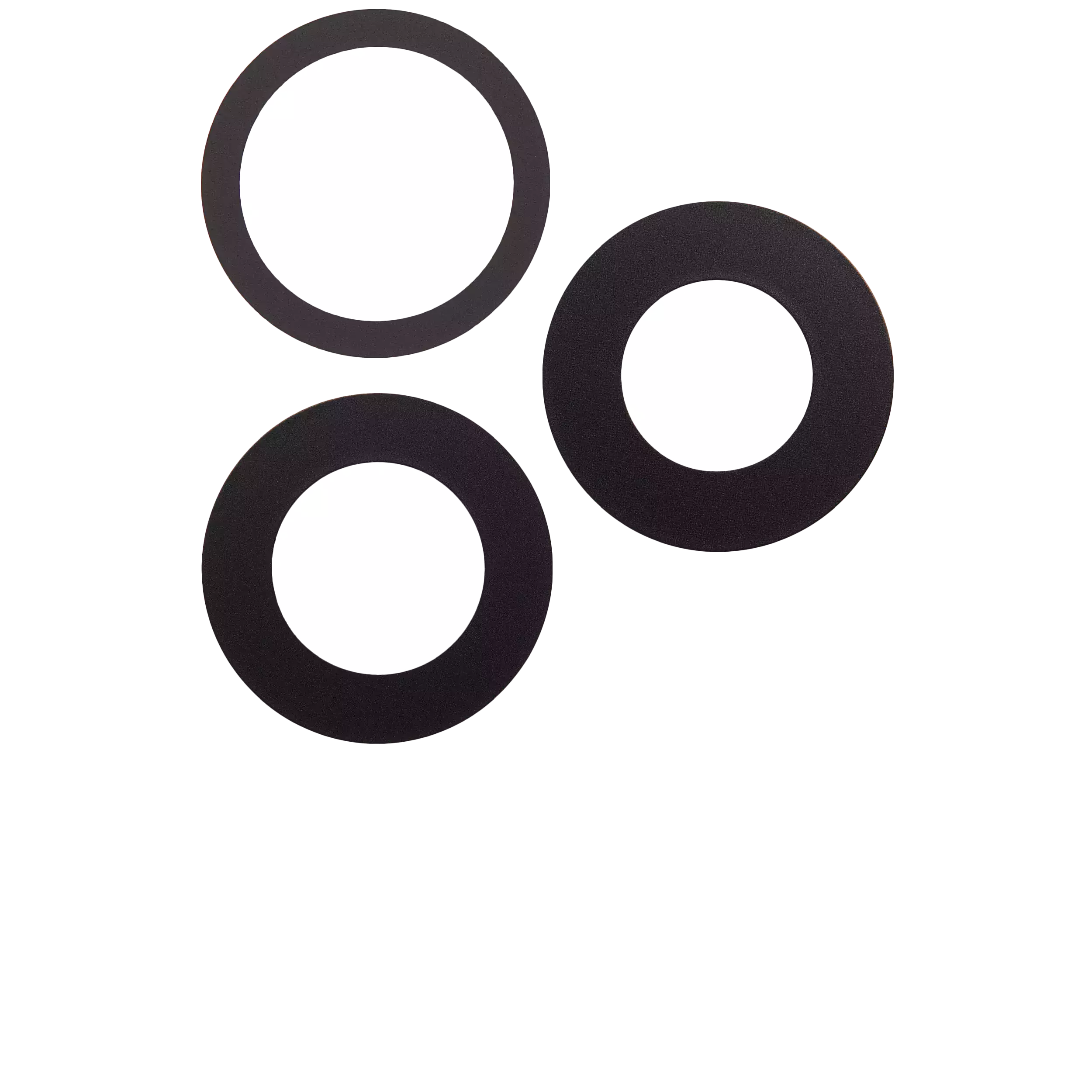 Back Camera Lens (Glass Only) With Adhesive Compatible For iPhone 16 Pro / 16 Pro Max (3 Piece Set) (Aftermarket Plus) (10 Pack)