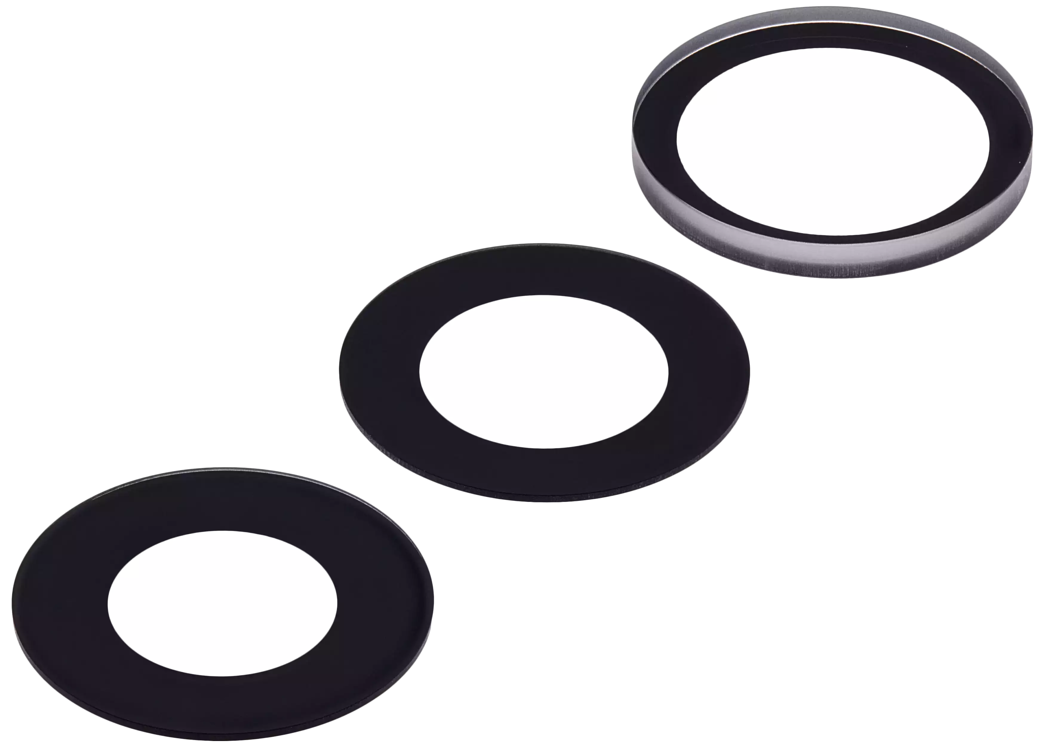 Back Camera Lens (Glass Only) With Adhesive Compatible For iPhone 16 Pro / 16 Pro Max (3 Piece Set) (Aftermarket Plus) (10 Pack)