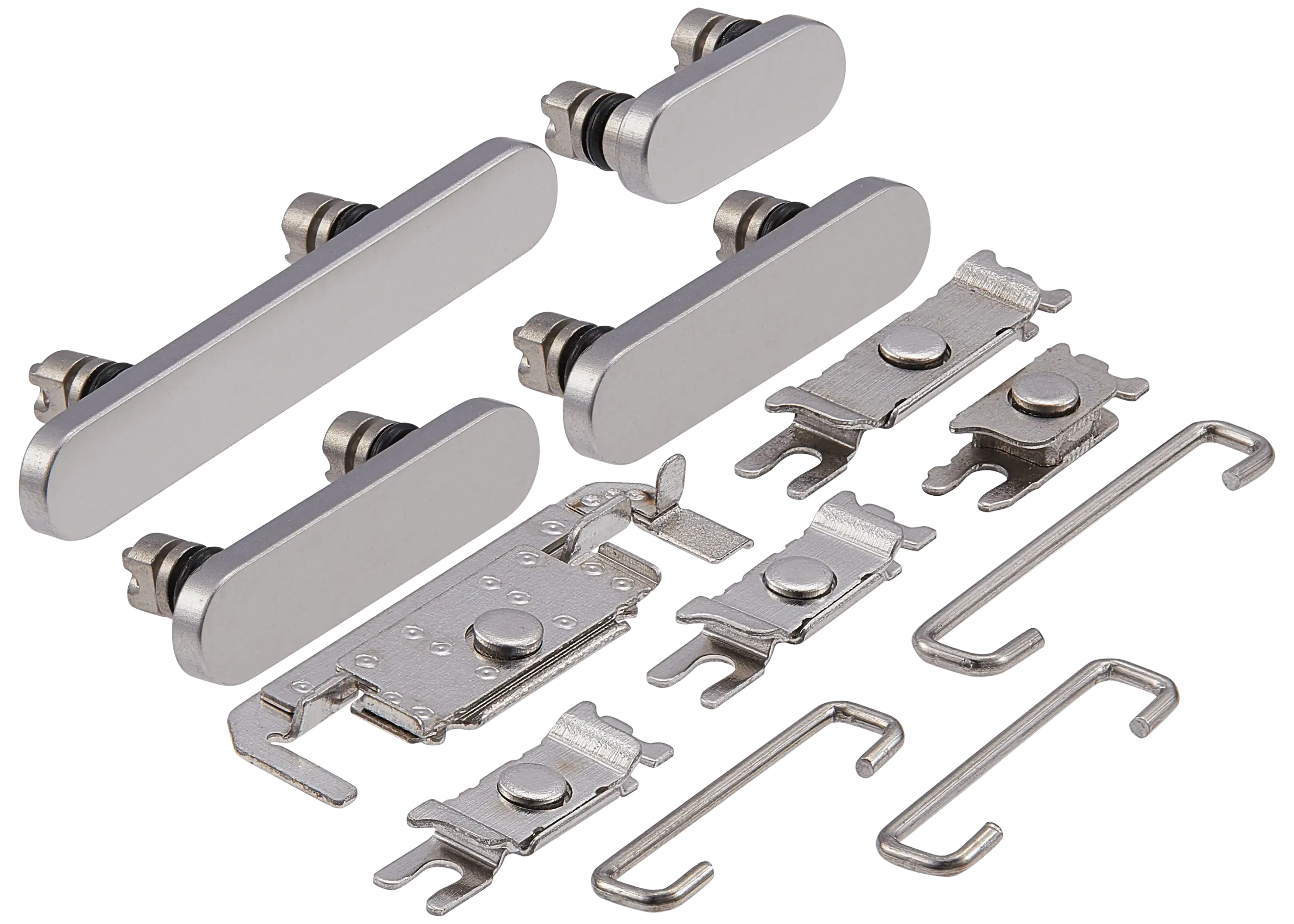 Hard Buttons (Power / Volume / Switch) Compatible For iPhone 16 Pro / 16 Pro Max (White Titanium)