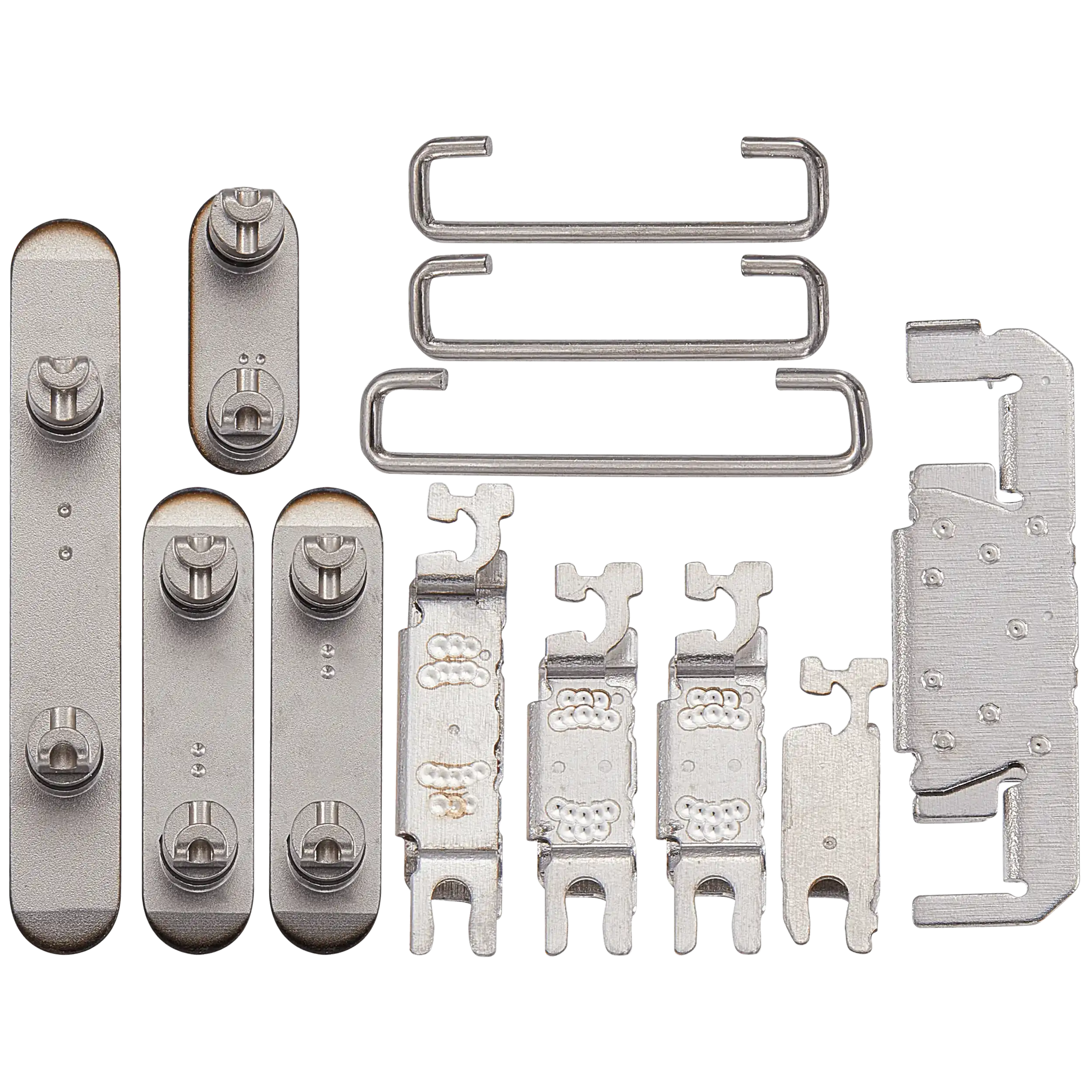 Hard Buttons (Power / Volume / Switch) Compatible For iPhone 16 Pro / 16 Pro Max (Black Titanium)