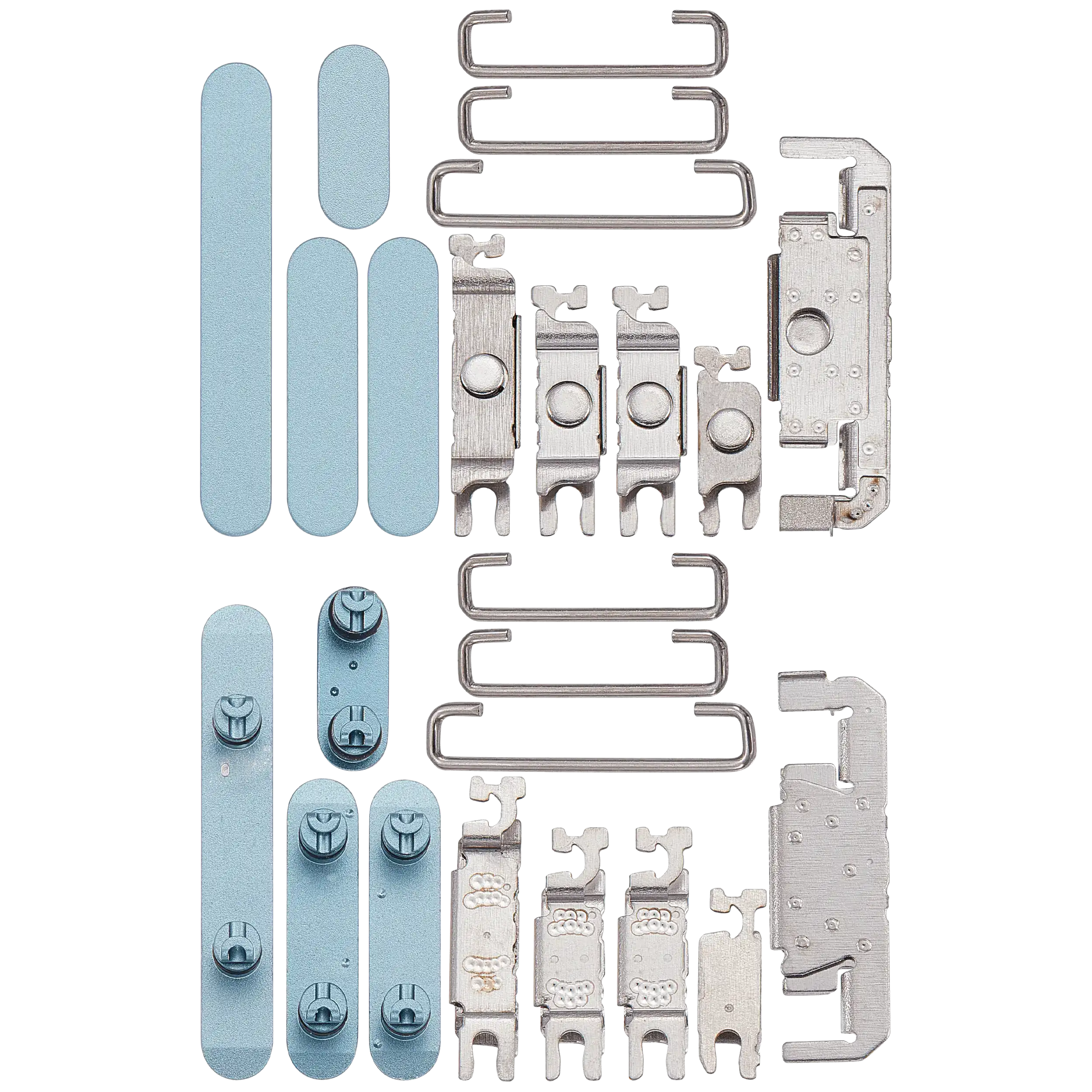 Hard Buttons (Power / Volume / Switch) Compatible For iPhone 16 / 16 Plus (Teal)