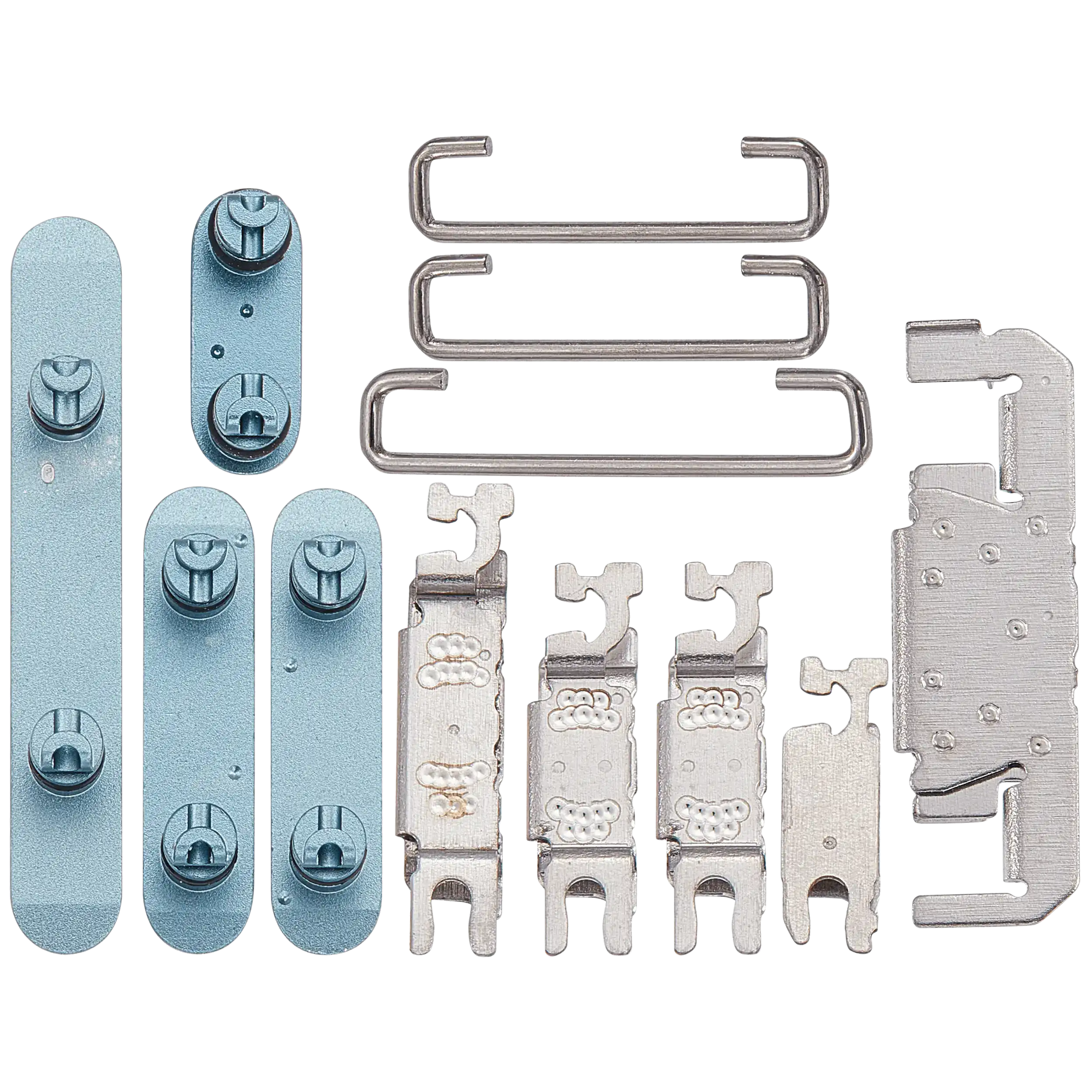 Hard Buttons (Power / Volume / Switch) Compatible For iPhone 16 / 16 Plus (Teal)