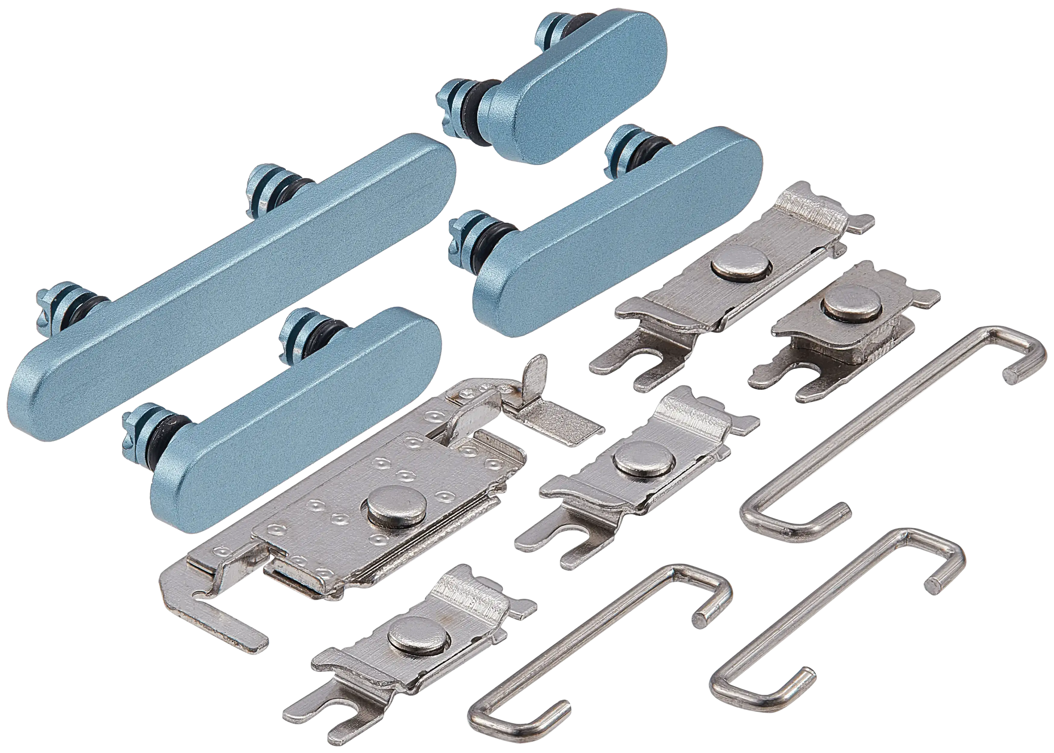 Hard Buttons (Power / Volume / Switch) Compatible For iPhone 16 / 16 Plus (Teal)