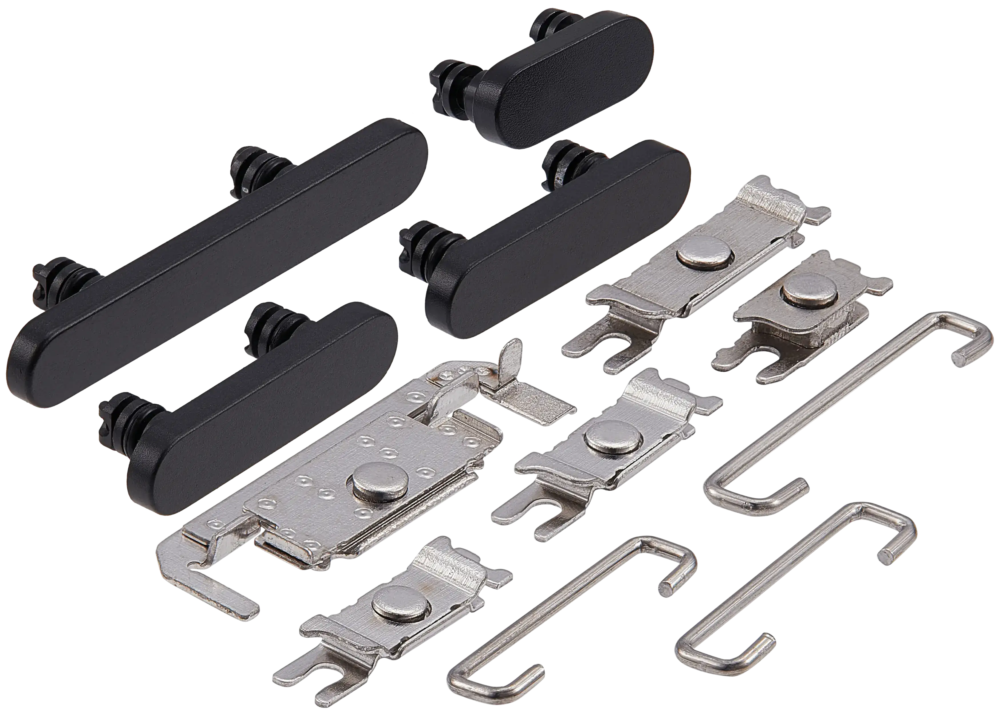 Hard Buttons (Power / Volume / Switch) Compatible For iPhone 16 / 16 Plus (Black)