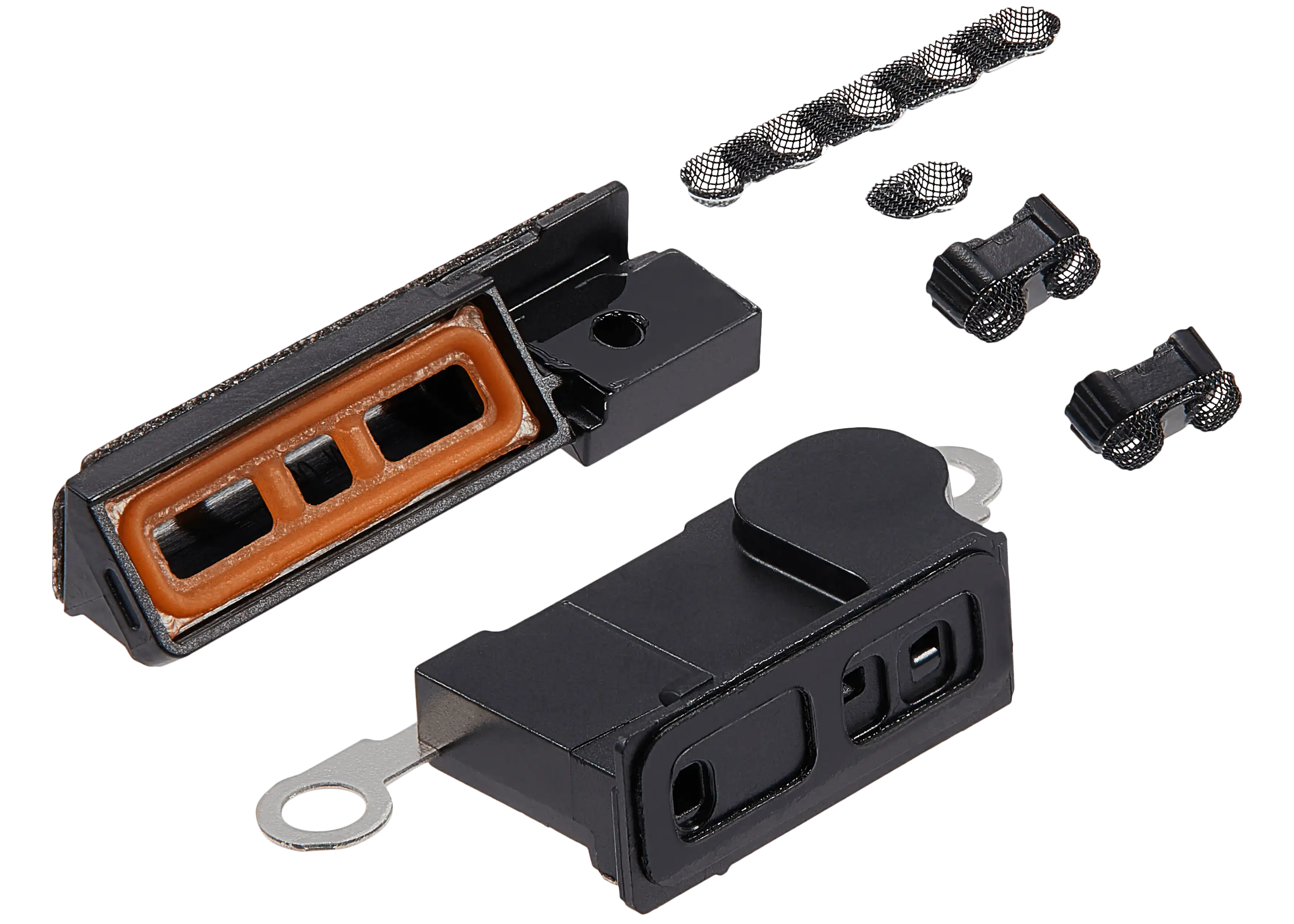 Loudspeaker / Mic Mesh Compatible For iPhone 16 Pro Max (Black Titanium) (10 Pack)