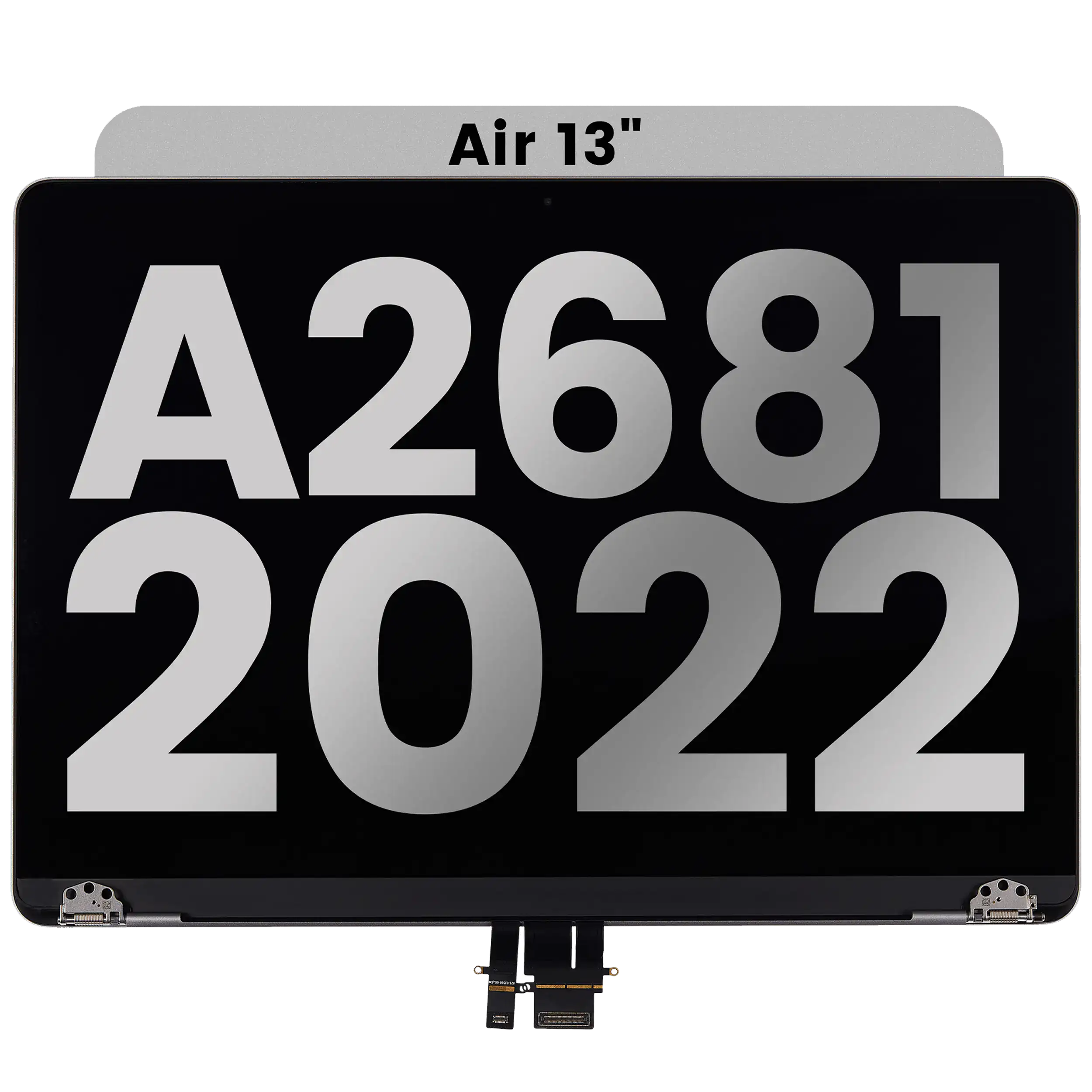Complete LCD Display Assembly Compatible For MacBook Air 13" (A2681 / Mid 2022) (Used OEM Pull: Grade A) (Space Gray)
