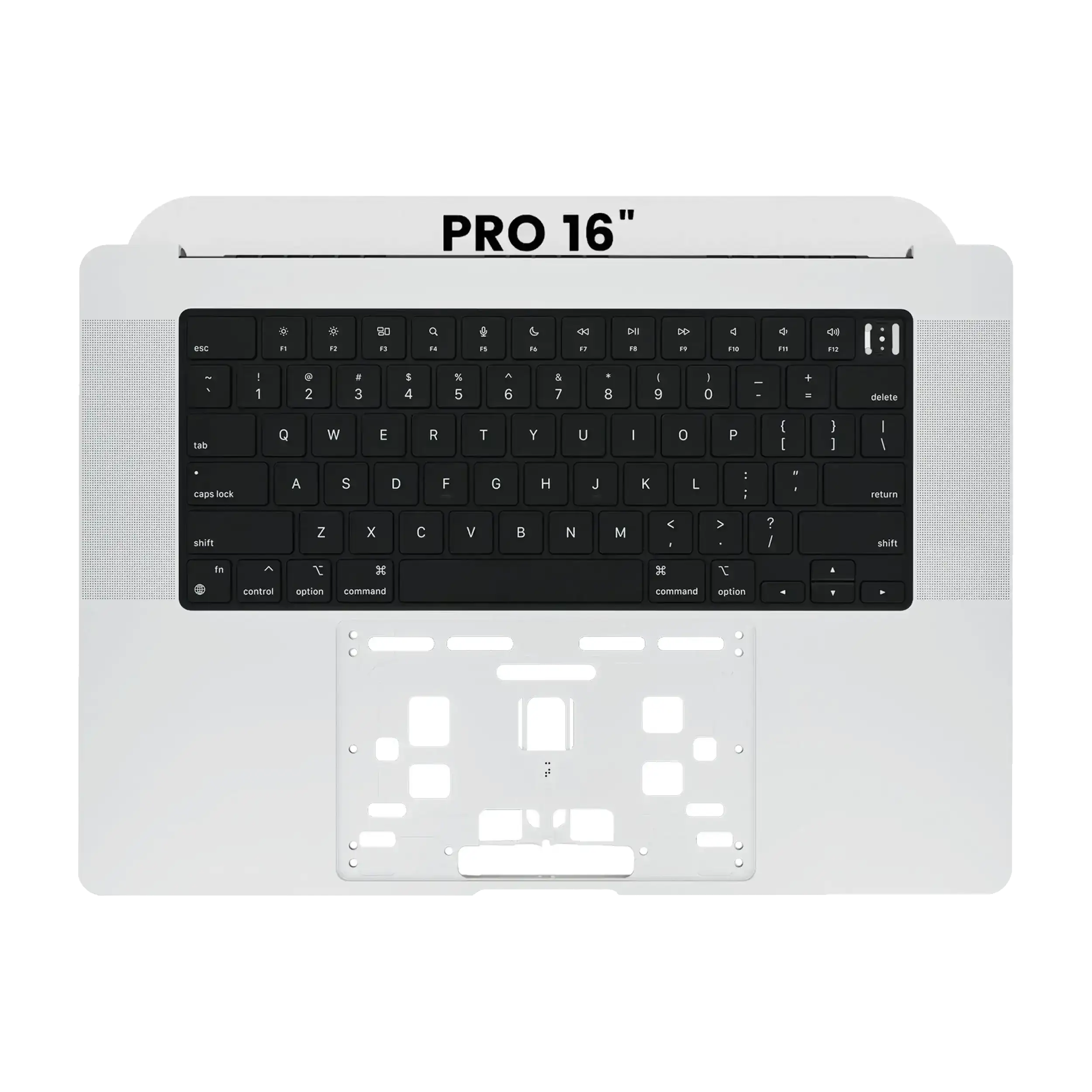 Top Case With Keyboard Compatible For MacBook Pro 16" (A2485 / Late 2021) / (A2780 / Late 2023) (US Keyboard) (Silver)