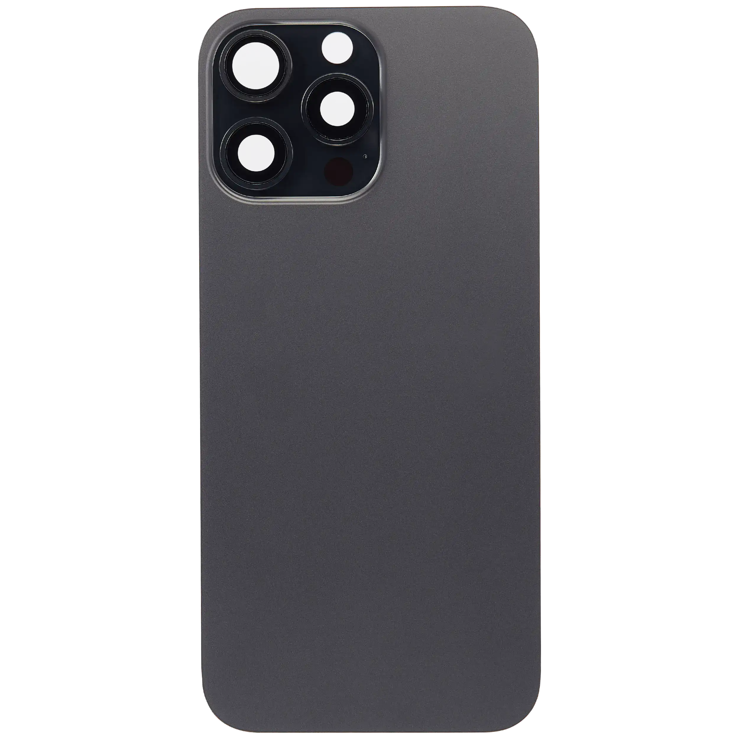 Back Glass With Steel Plate With MagSafe Magnet Pre-Installed Compatible For iPhone 16 Pro Max (No Logo) (Black Titanium)