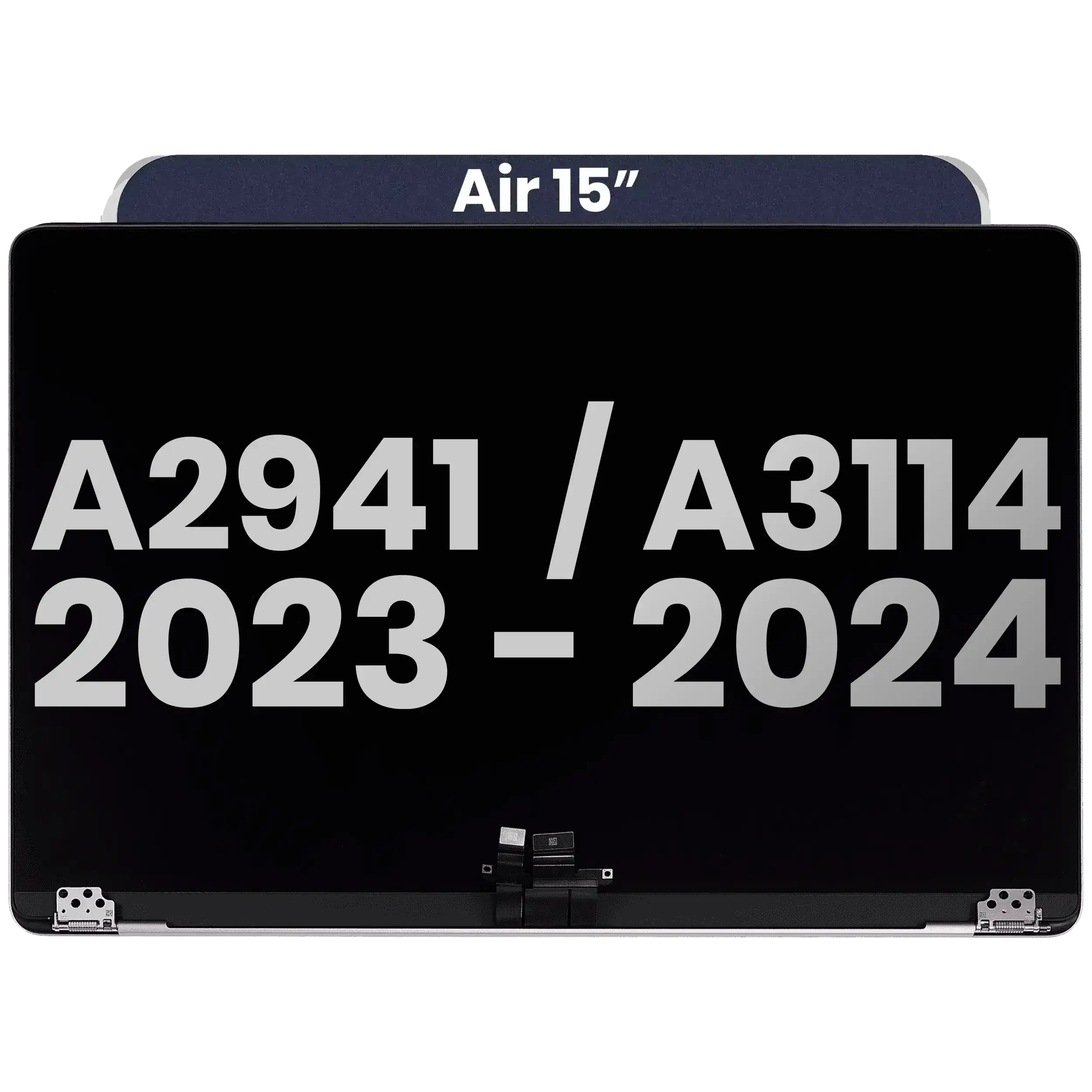 Complete LCD Display Assembly Compatible For MacBook Air 15" (A2941 / Mid 2023) / Air 15" (A3114 / Mid 2024) (Used OEM Pull: Grade A) (Midnight)
