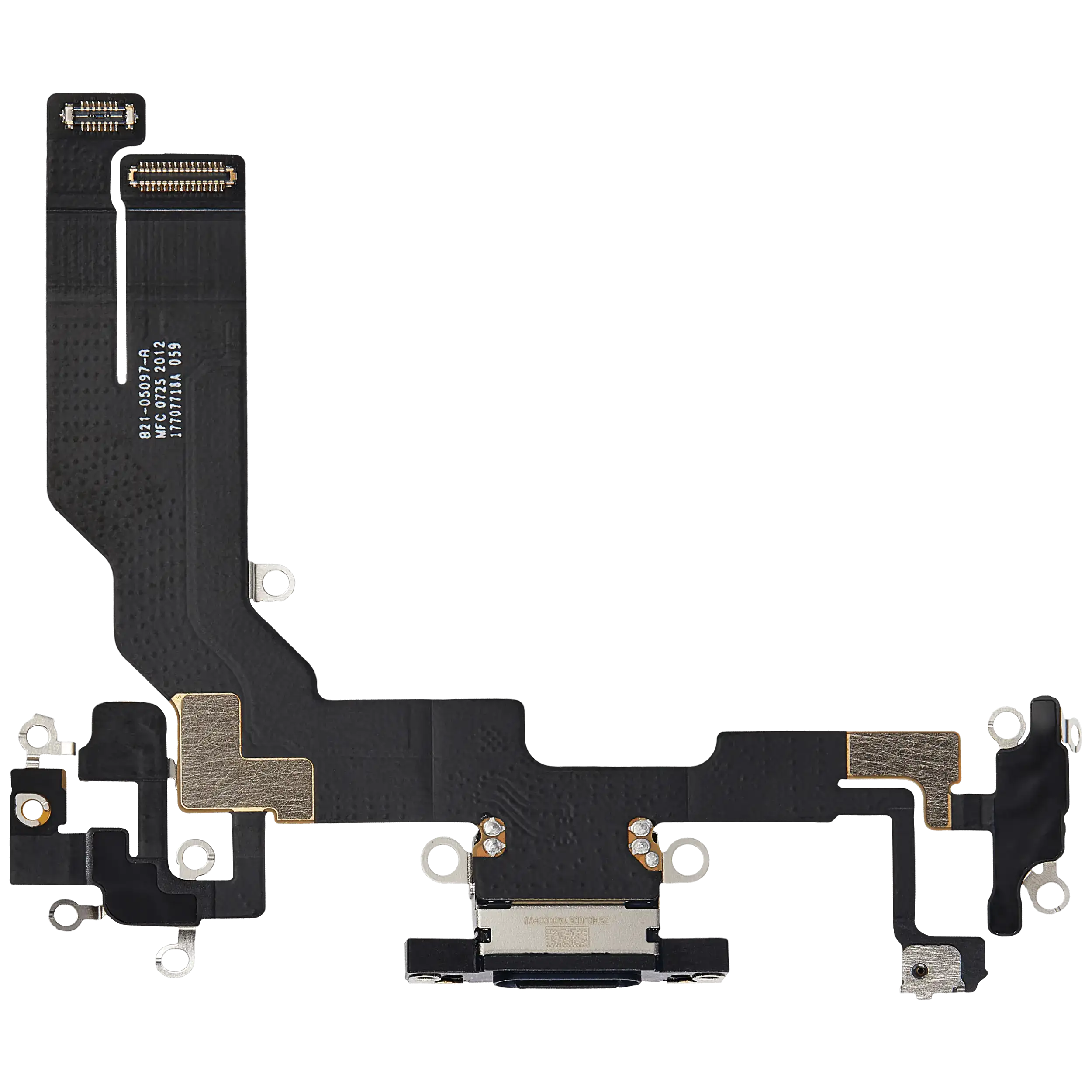 Charging Port Flex Cable Compatible For iPhone 16e (Premium) (Black)
