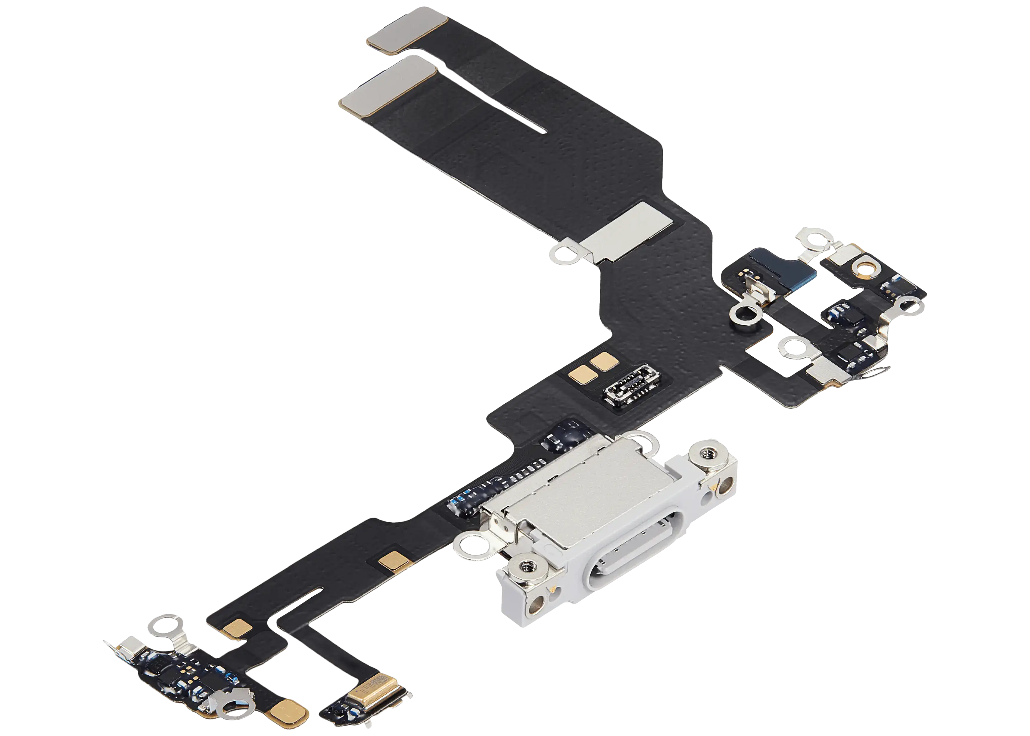 Charging Port Flex Cable Compatible For iPhone 16e (Premium) (White)