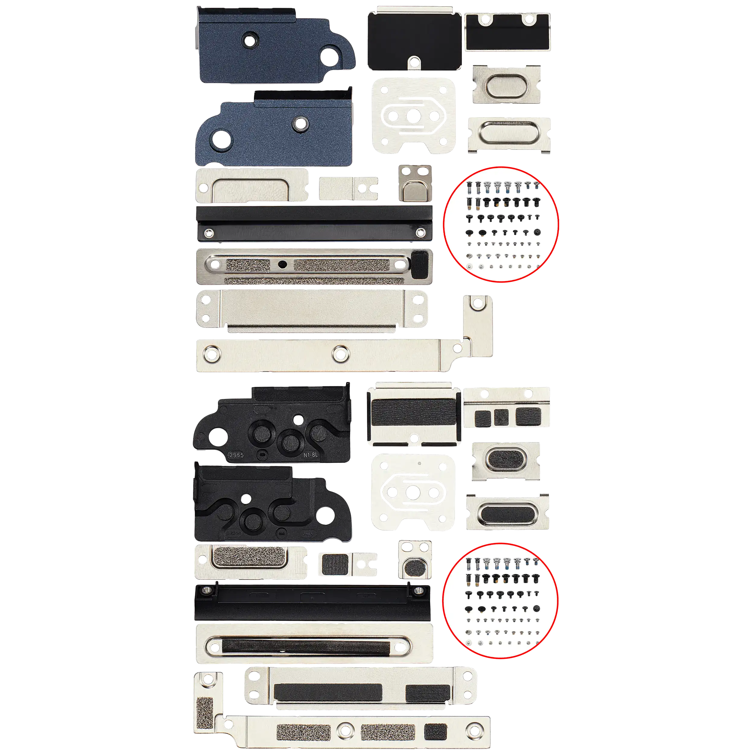 Full Set Small Metal Bracket And Screw Set Compatible For MacBook Air 13" (A3113 / Mid 2024)
