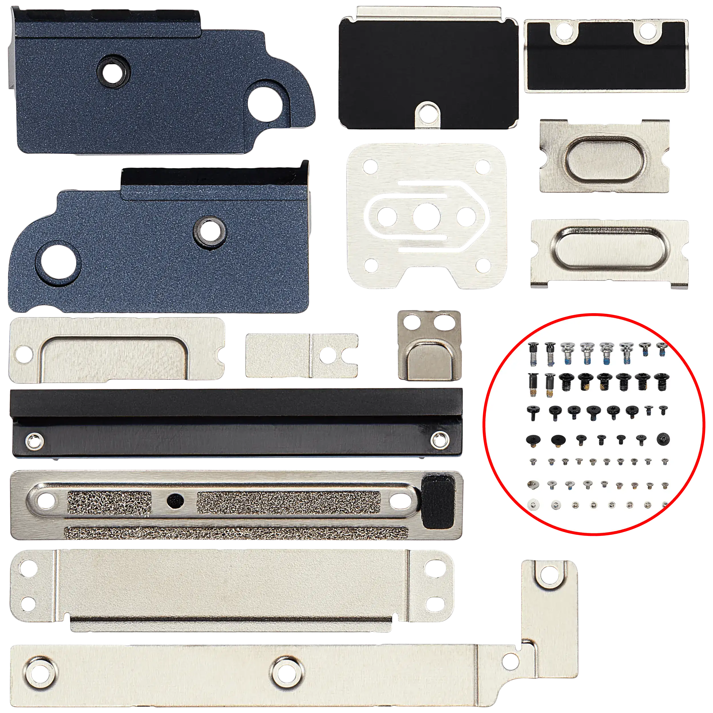 Full Set Small Metal Bracket And Screw Set Compatible For MacBook Air 13" (A3113 / Mid 2024)