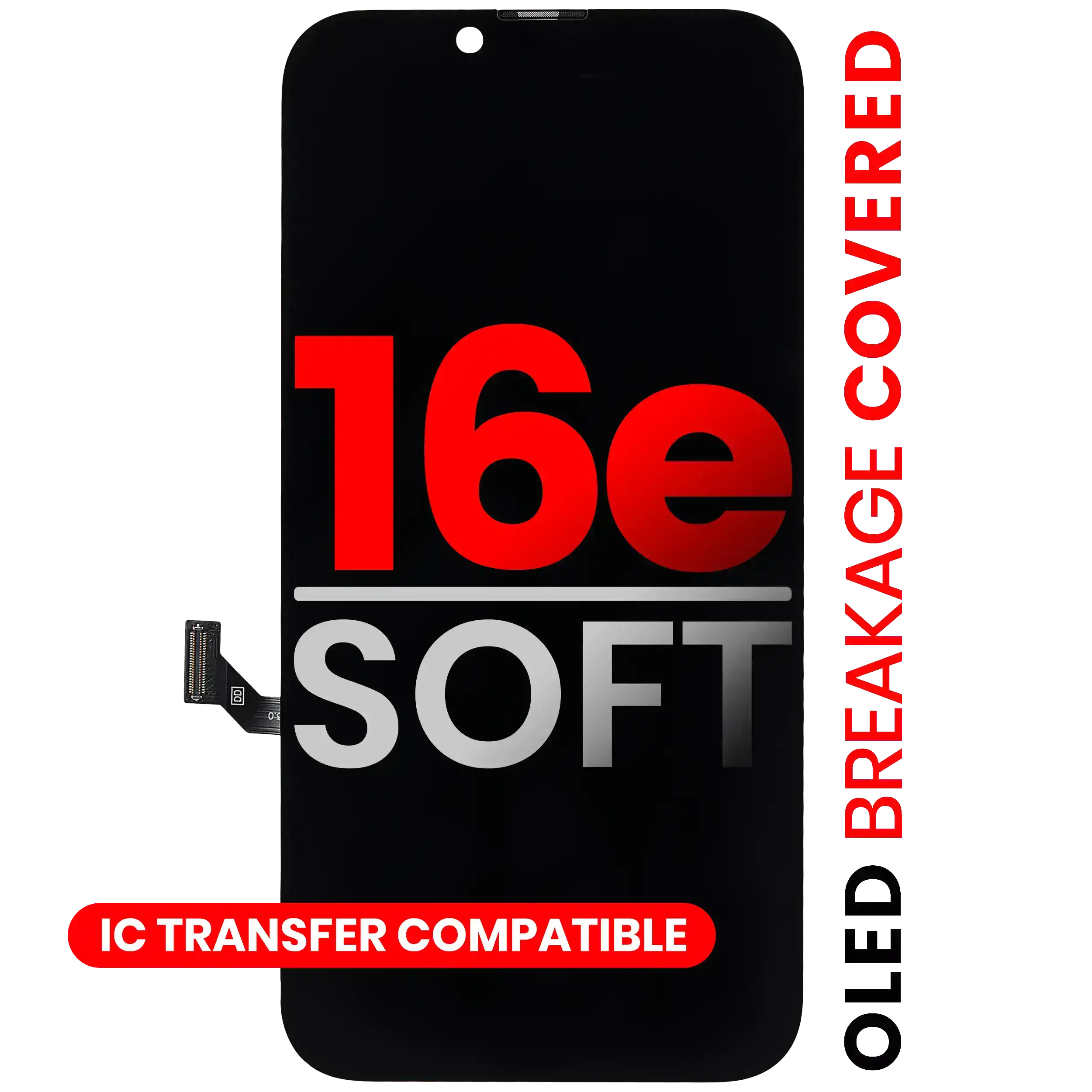 OLED Assembly Compatible For iPhone 16e (Aftermarket Pro: XO7 Soft)