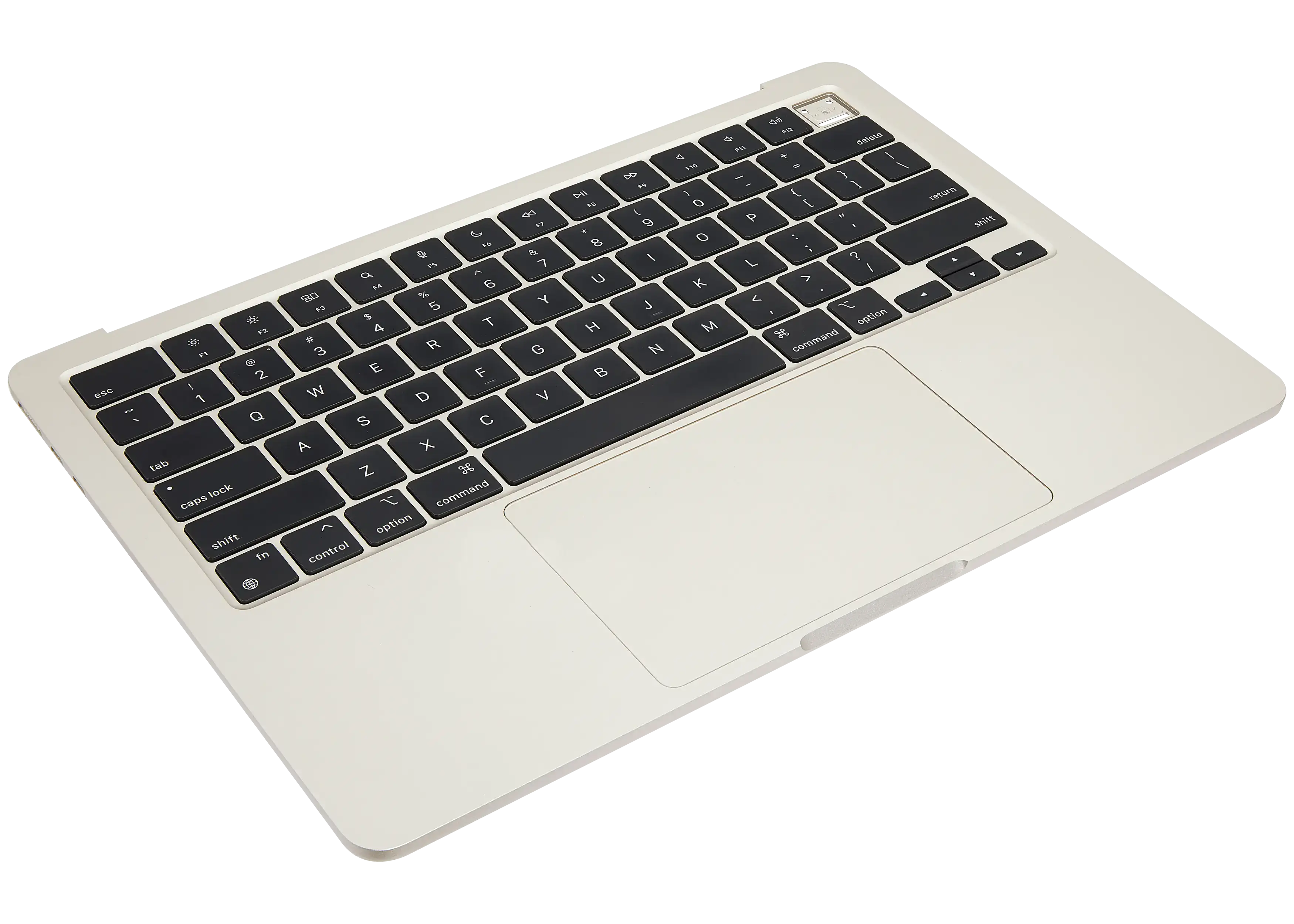 Top Case Assembly With Battery And Keyboard Compatible For MacBook Air 13" (A3113 / Mid 2024) (Starlight) (US Keyboard)