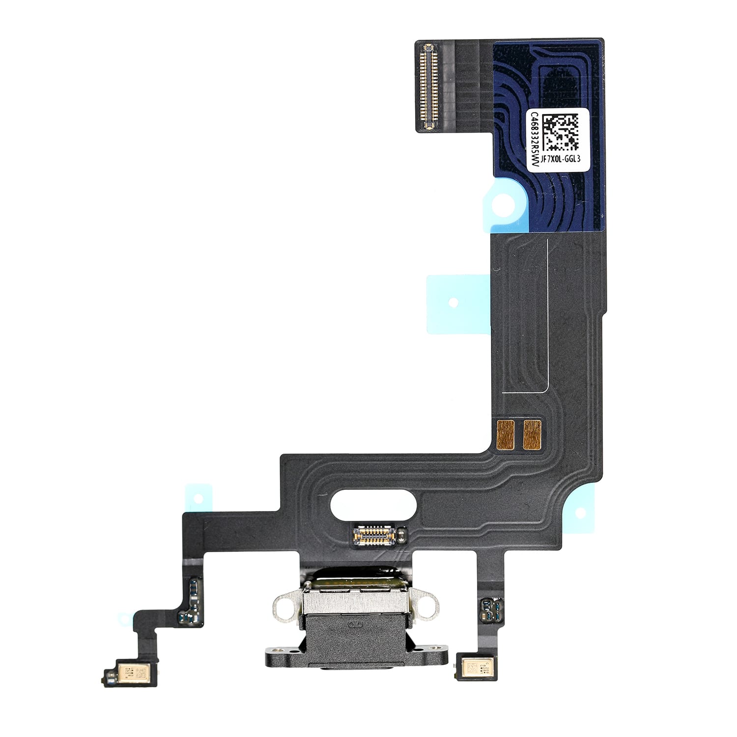 BLACK CHARGING CONNECTOR ASSEMBLY FOR IPHONE XR
