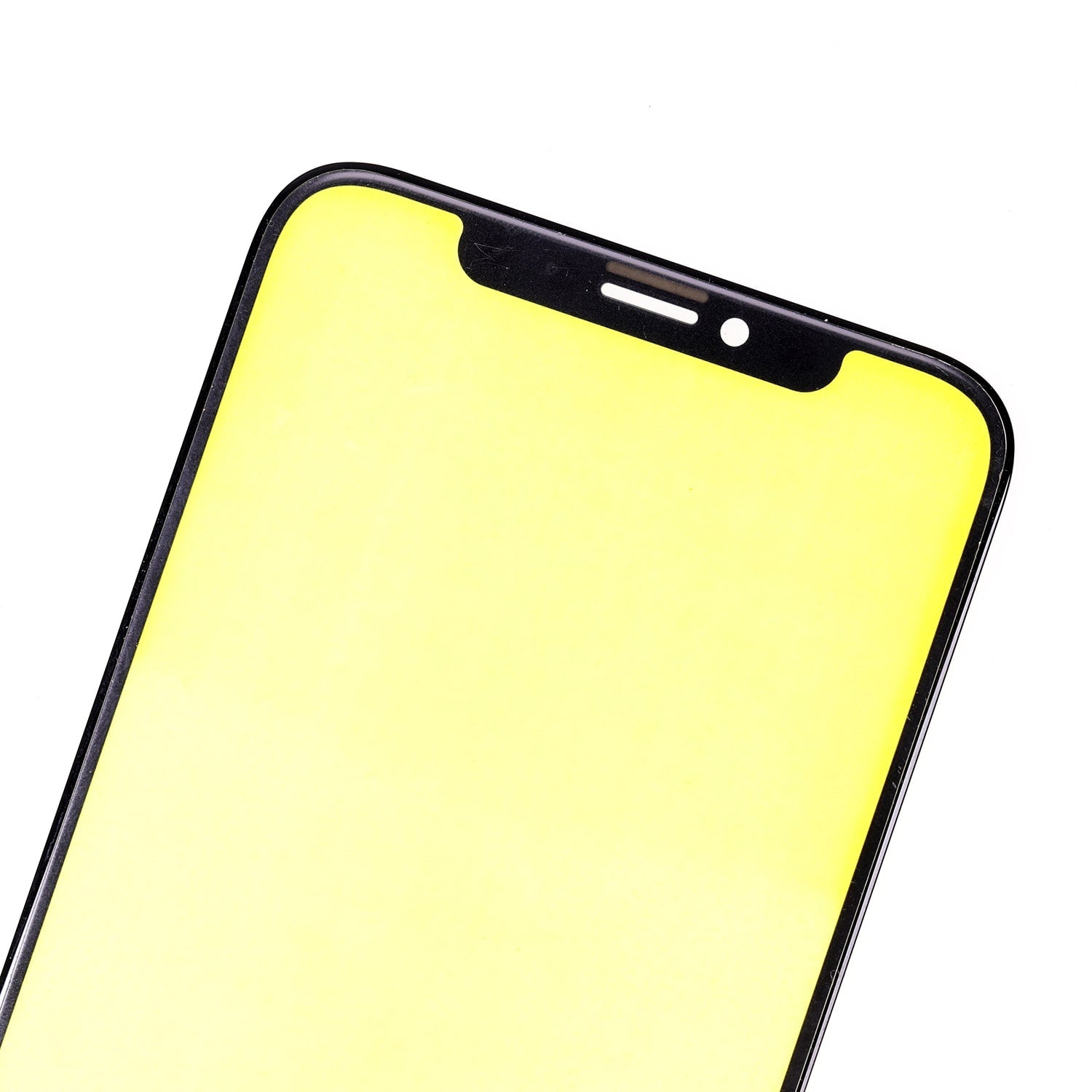 FRONT GLASS LENS FOR IPHONE XS - BLACK
