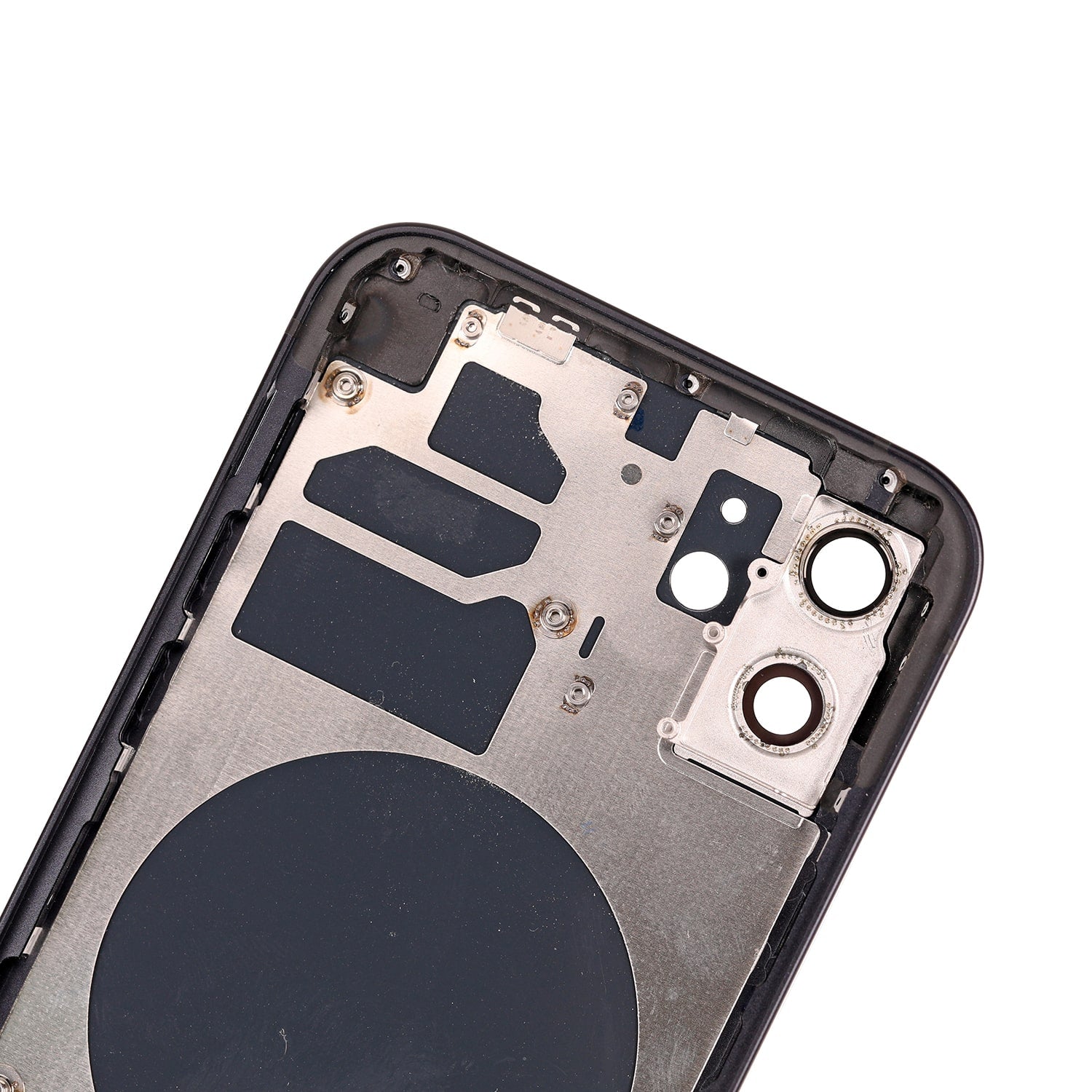 REAR HOUSING WITH FRAME FOR IPHONE 12 - BLACK