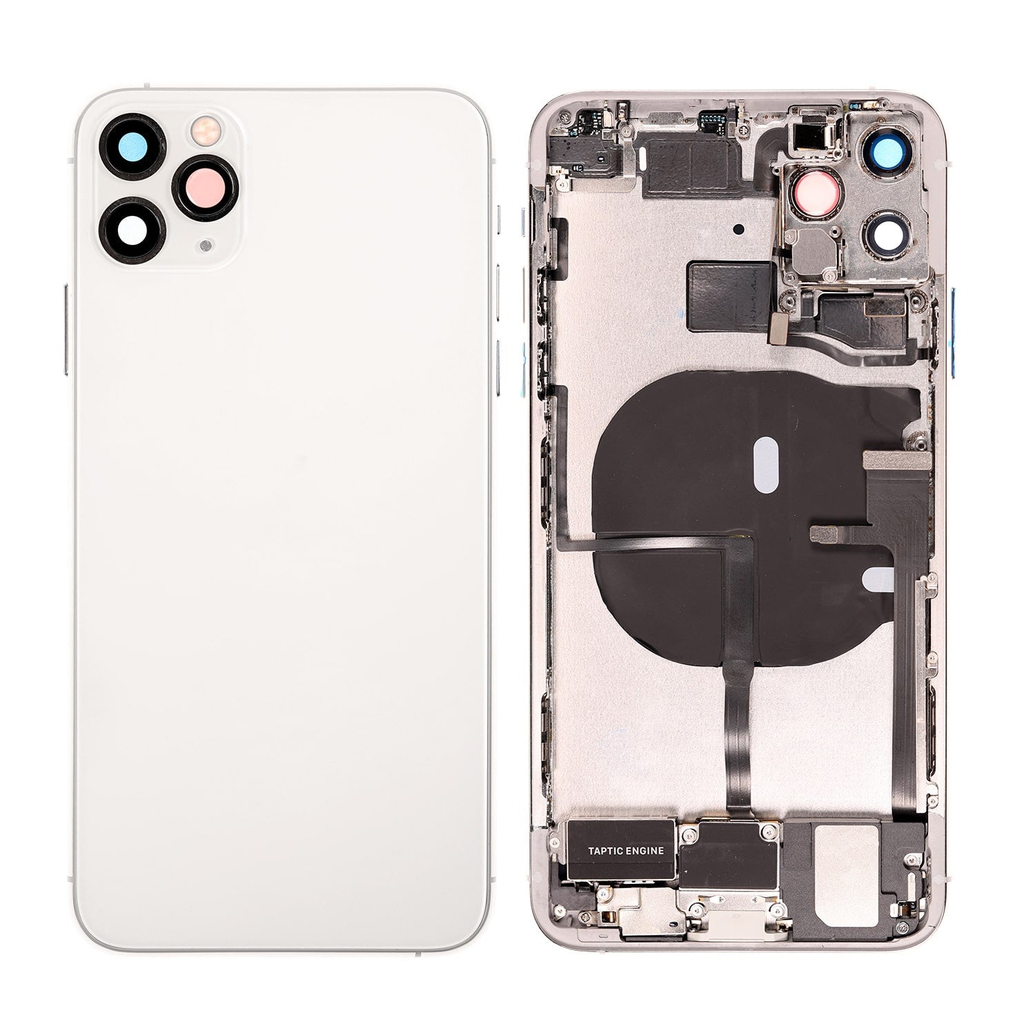 BACK COVER FULL ASSEMBLY - SILVER FOR IPHONE 11 PRO MAX