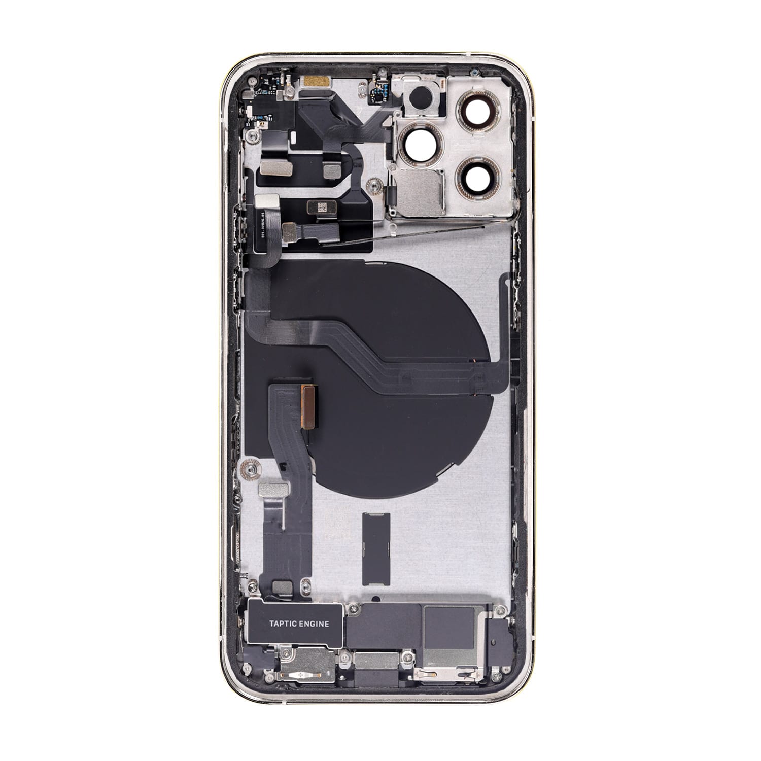 SILVER BACK COVER FULL ASSEMBLY FOR IPHONE 12 PRO