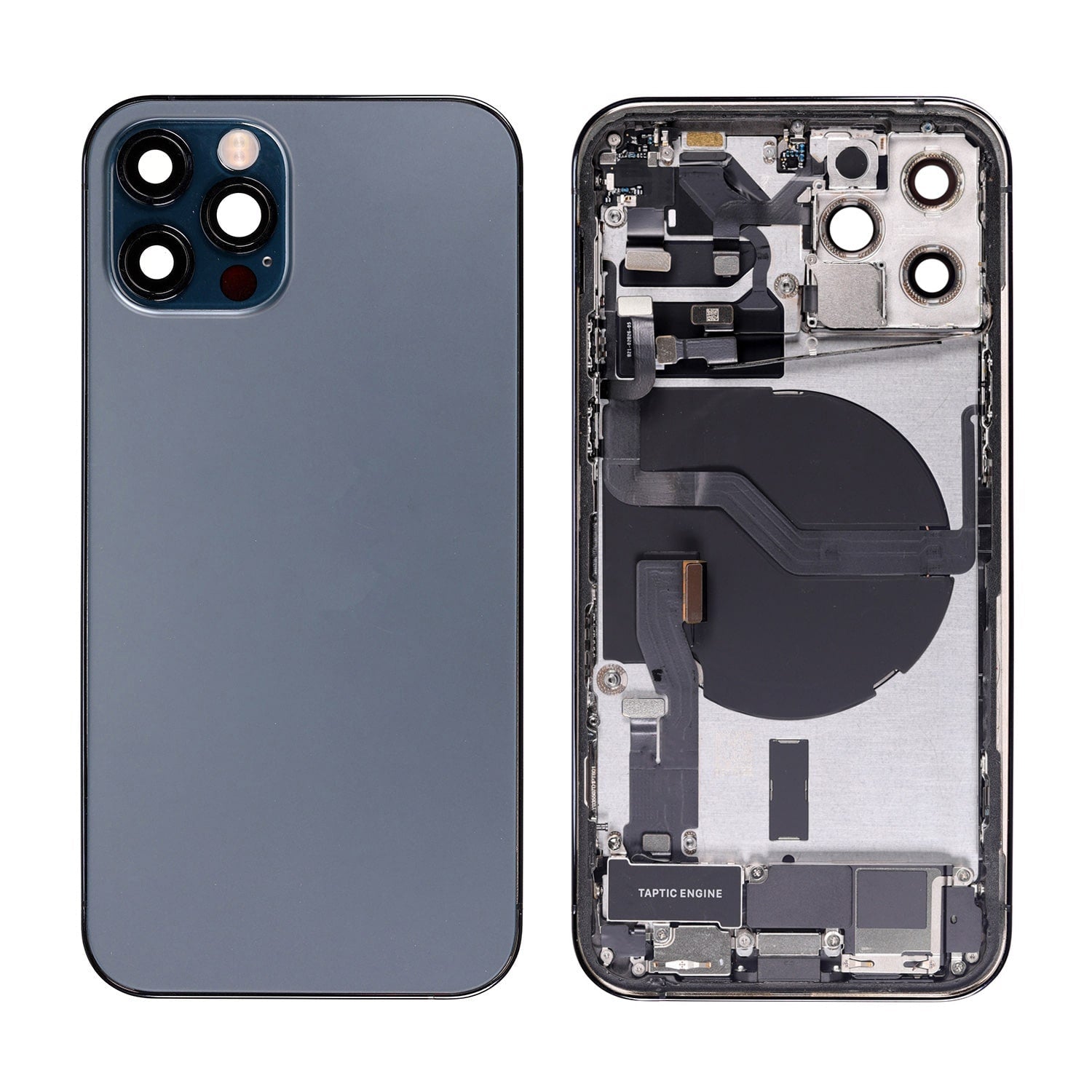 PACIFIC BLUE BACK COVER FULL ASSEMBLY FOR IPHONE 12 PRO