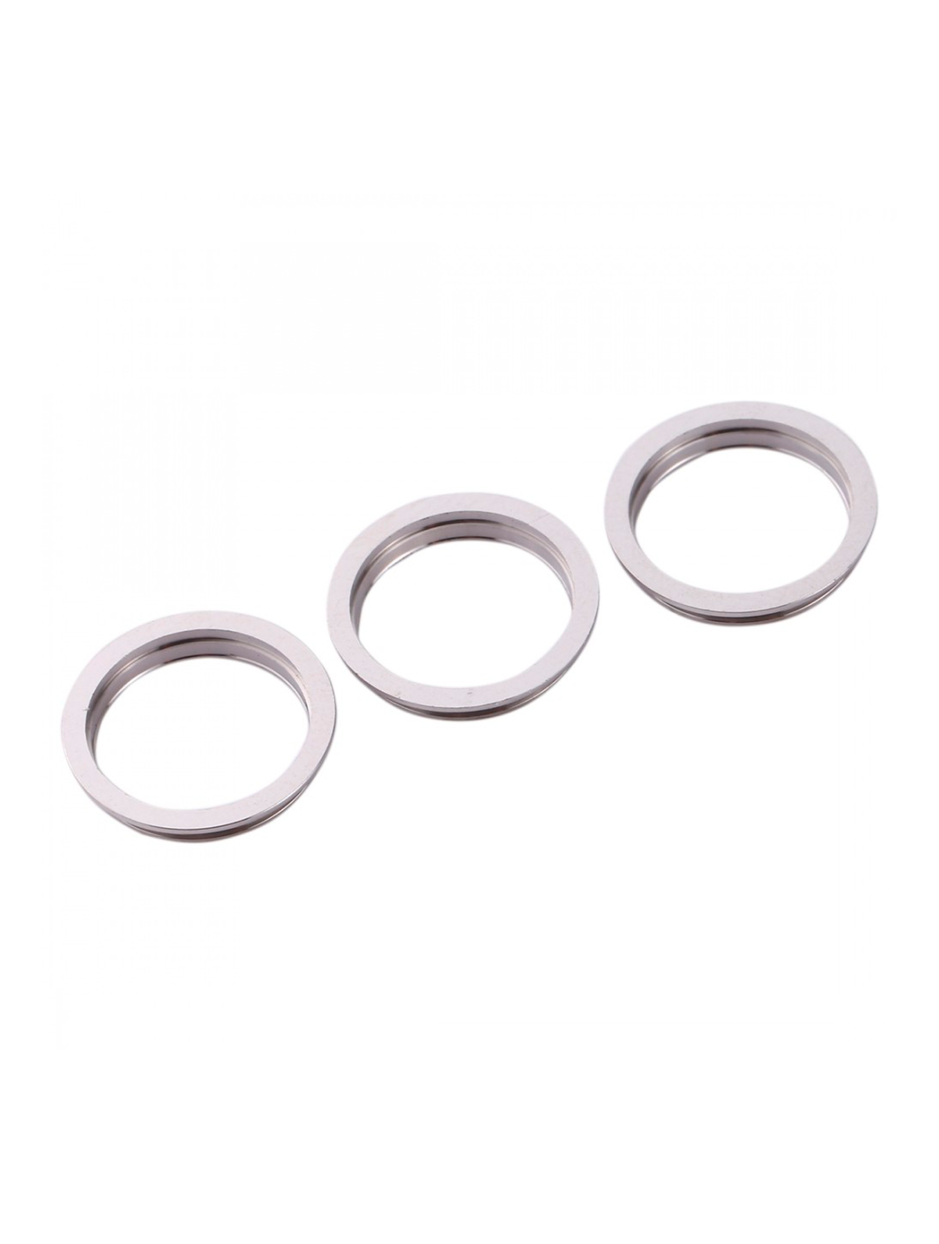 WHITE - BACK CAMERA BEZEL RING ONLY ONLY (3 PIECE SET) FOR IPHONE 11 PRO / 11 PRO MAX (10 PACK)
