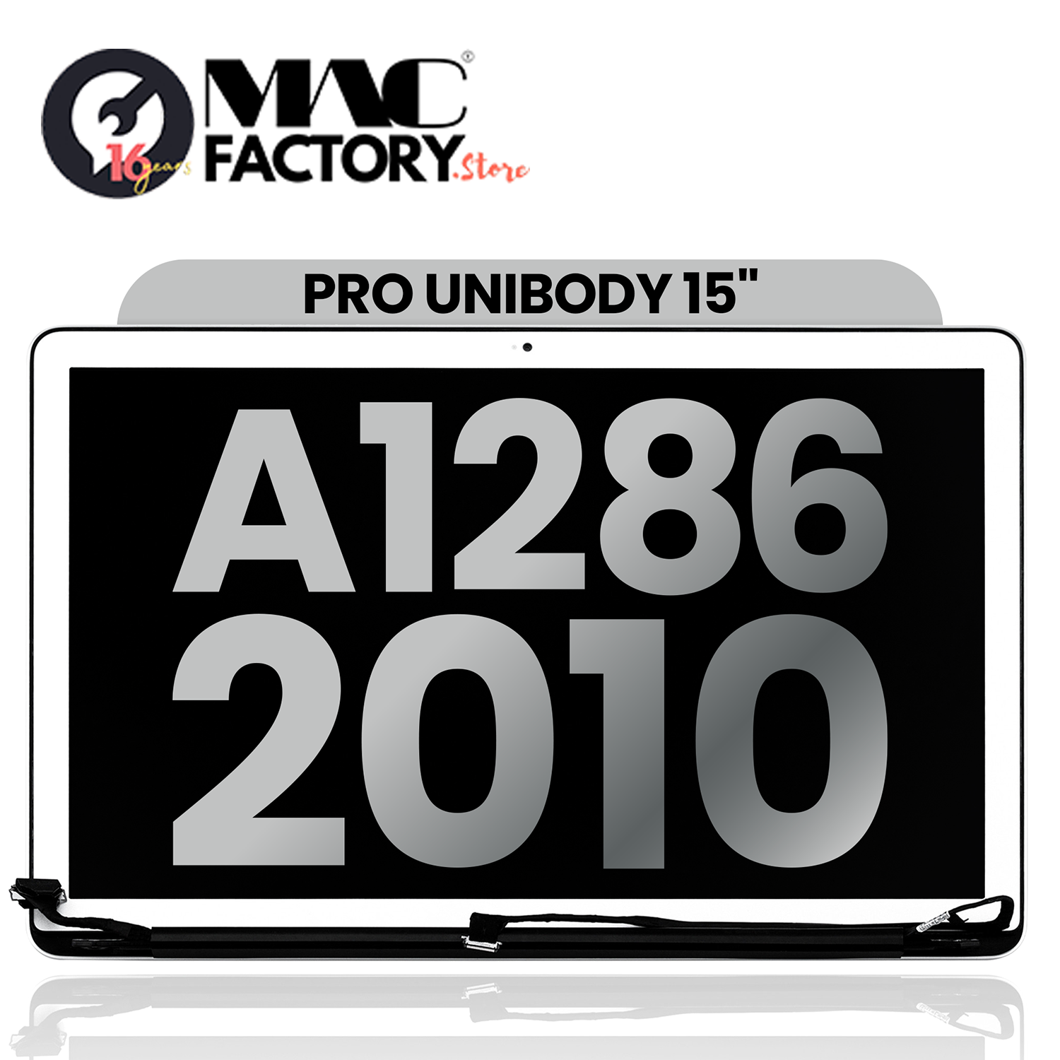 LCD Screen & Full Assembly Display for Apple MacBook Pro 15" (A1286, Mid 2010) – Silver