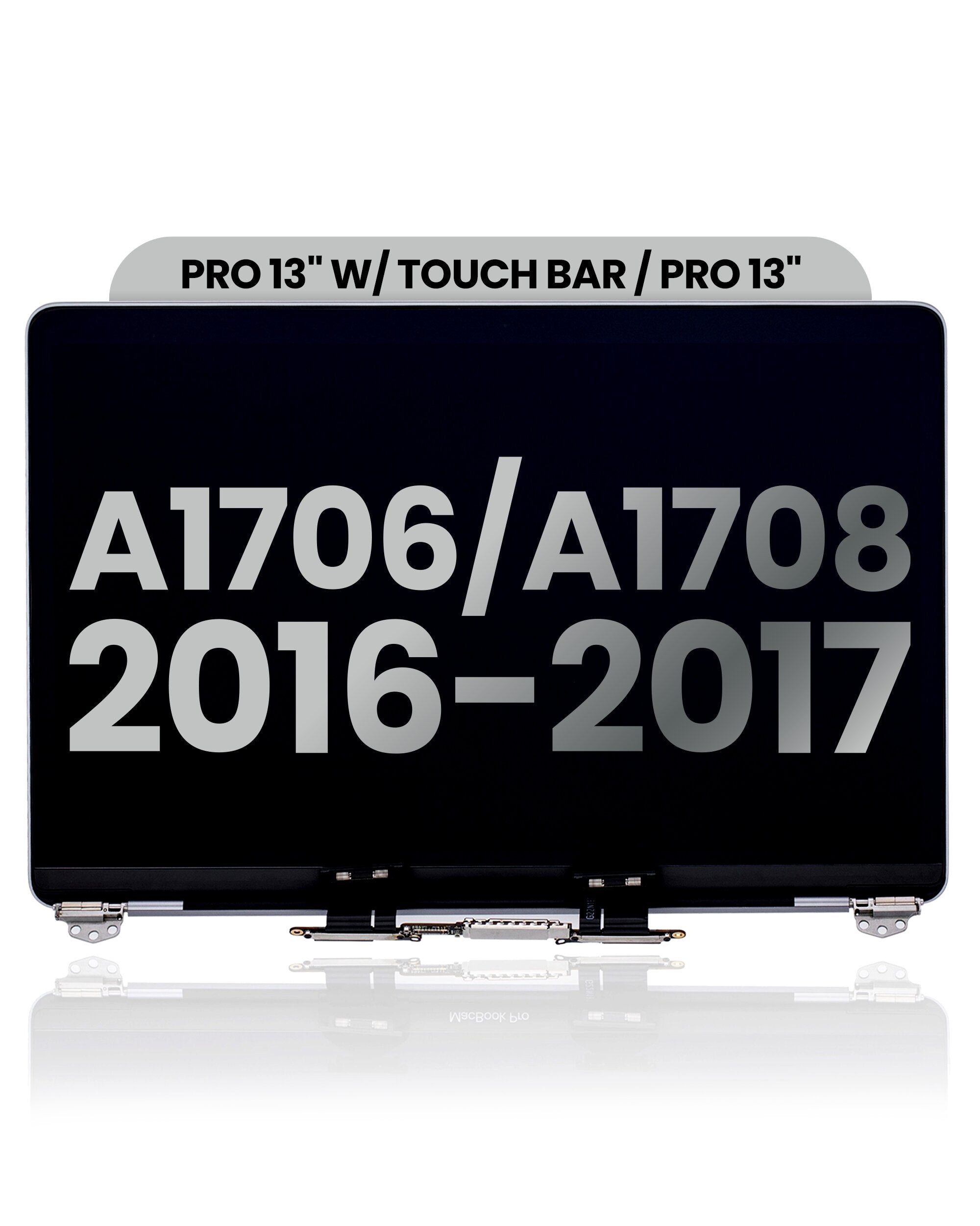 LCD Screen & Full Assembly Display for Apple MacBook Pro 13" (A1706/A1708, 2016-2017) – Silver