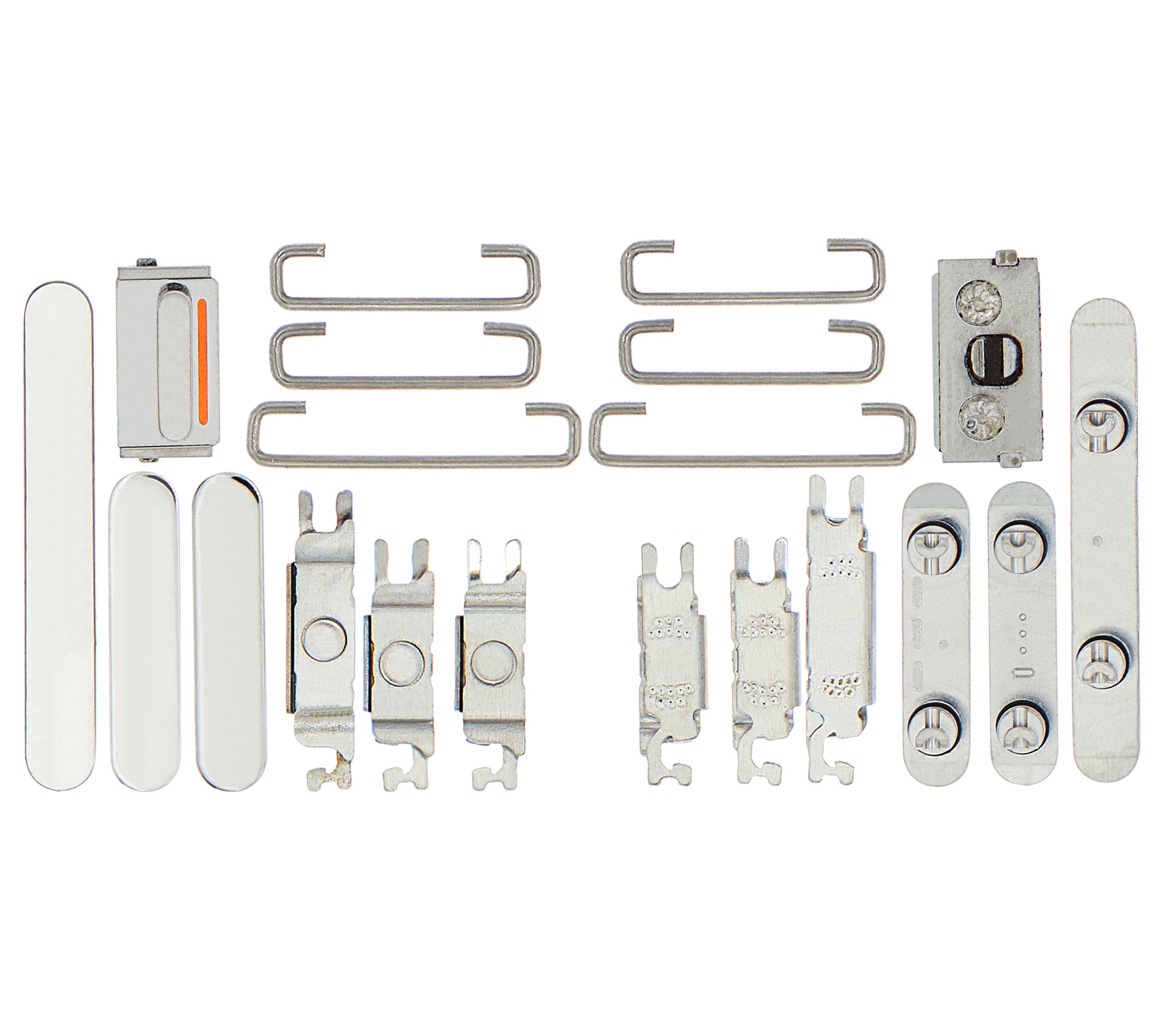 SILVER - HARD BUTTONS (POWER / VOLUME / SWITCH) COMPATIBLE WITH IPHONE 13 PRO / 13 PRO MAX